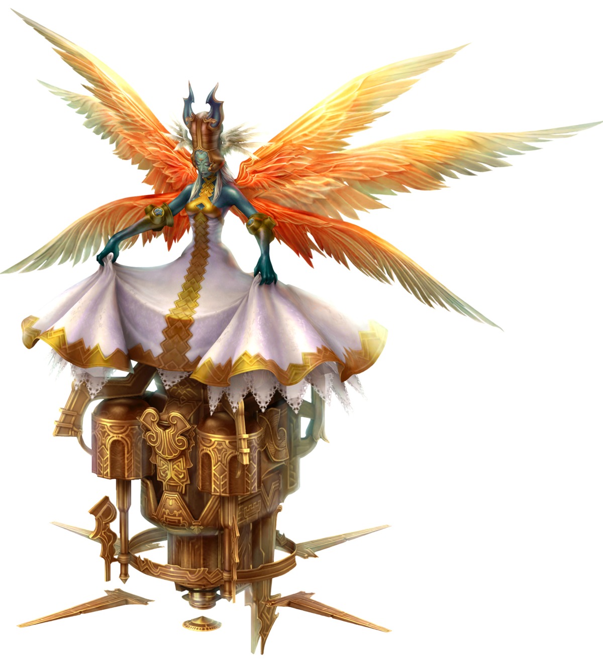 cg, dress, final_fantasy, final_fantasy_xii, horns, ultima, wings
