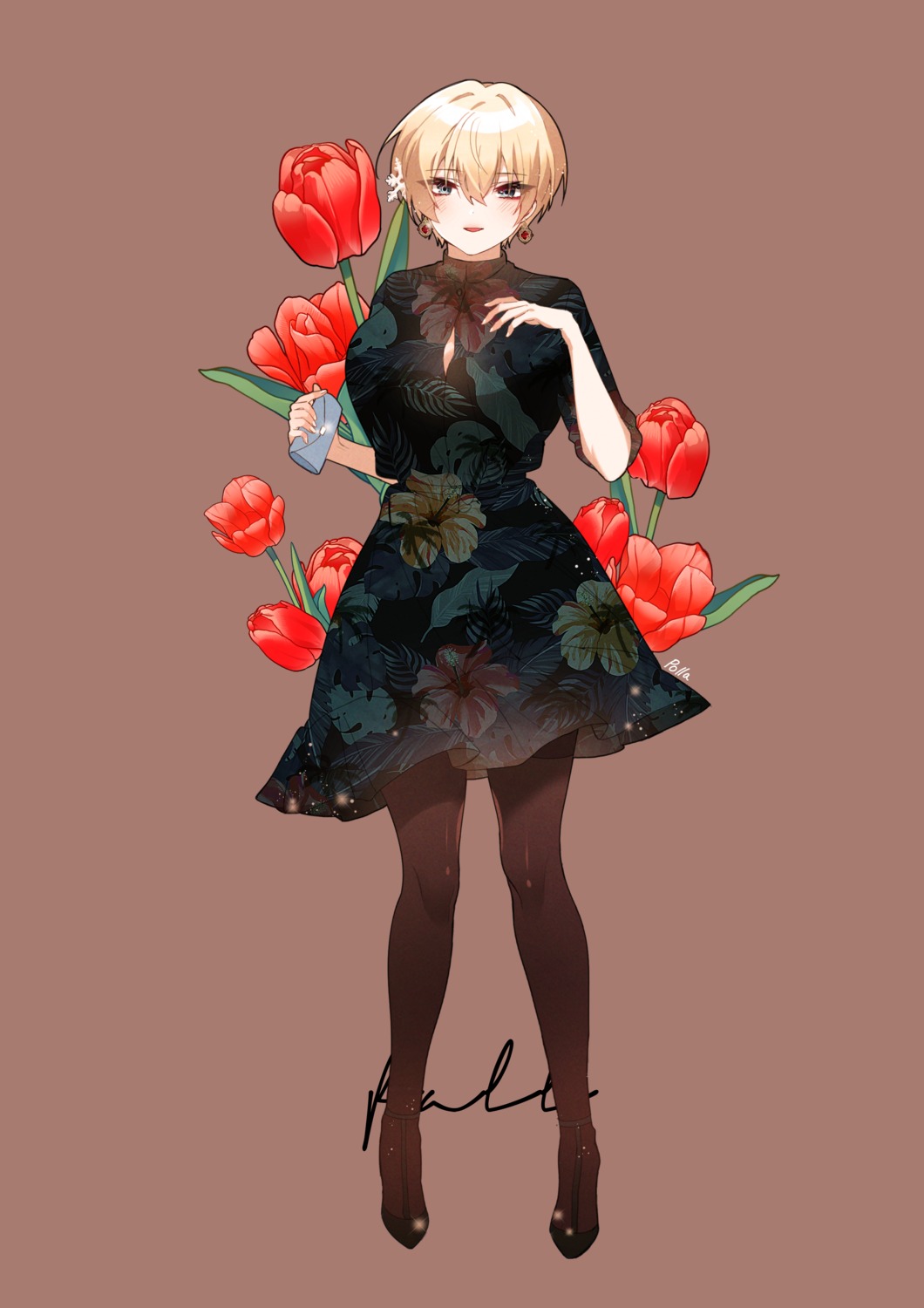 dress, girls_frontline, pantyhose, polla, vsk-94_(girls_frontline)