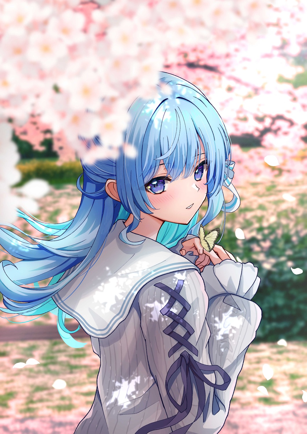 hololive, hoshimachi_suisei, o29sukizero, seifuku, sweater