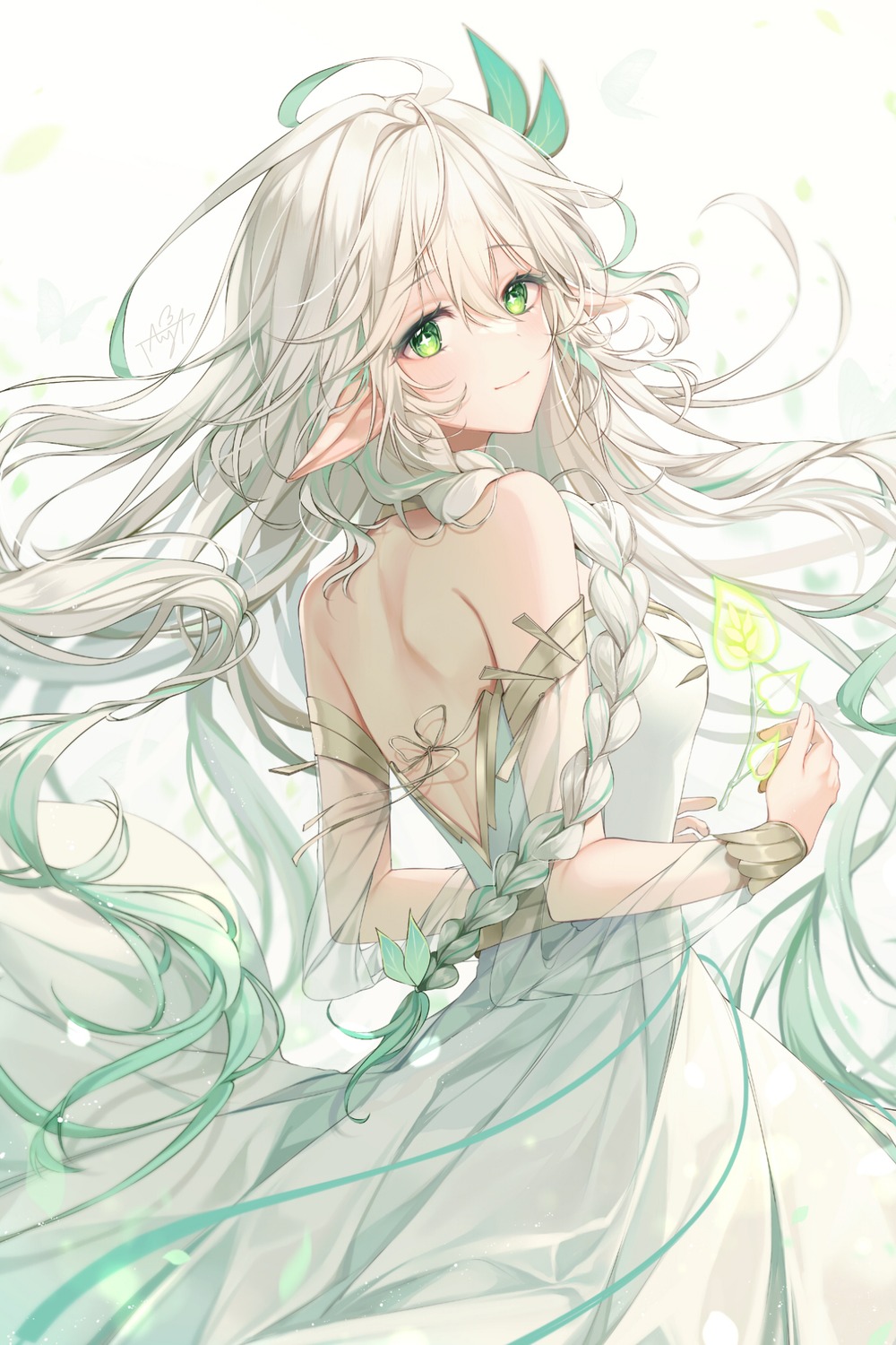 genshin_impact, pointy_ears, rukkhadevata, taya_oco