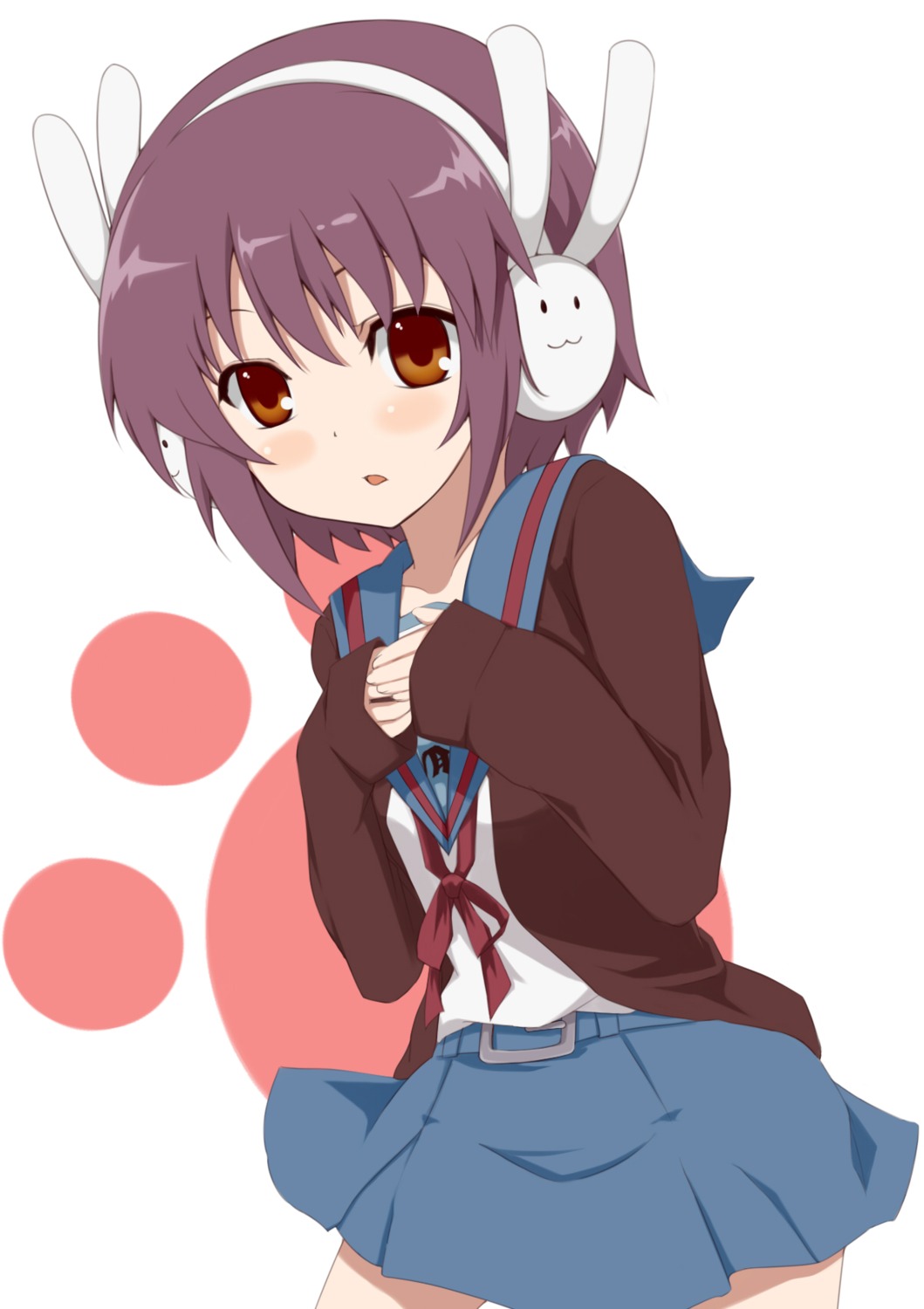 headphones, nagato_yuki, nemu_(artist), seifuku, suzumiya_haruhi_no_yuuutsu