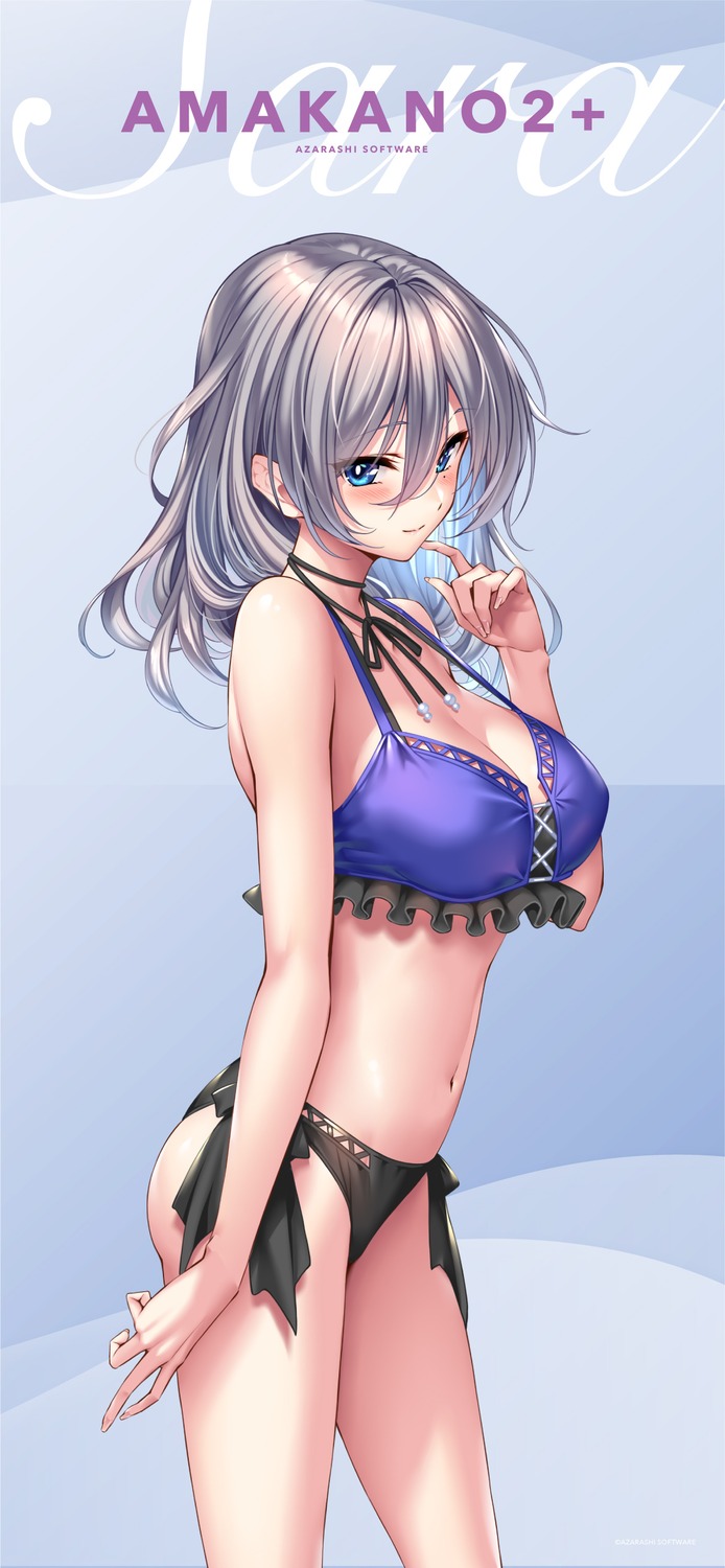 amakano_2+, azarashi_soft, bikini, cleavage, jigokudani_sara, piromizu, swimsuits