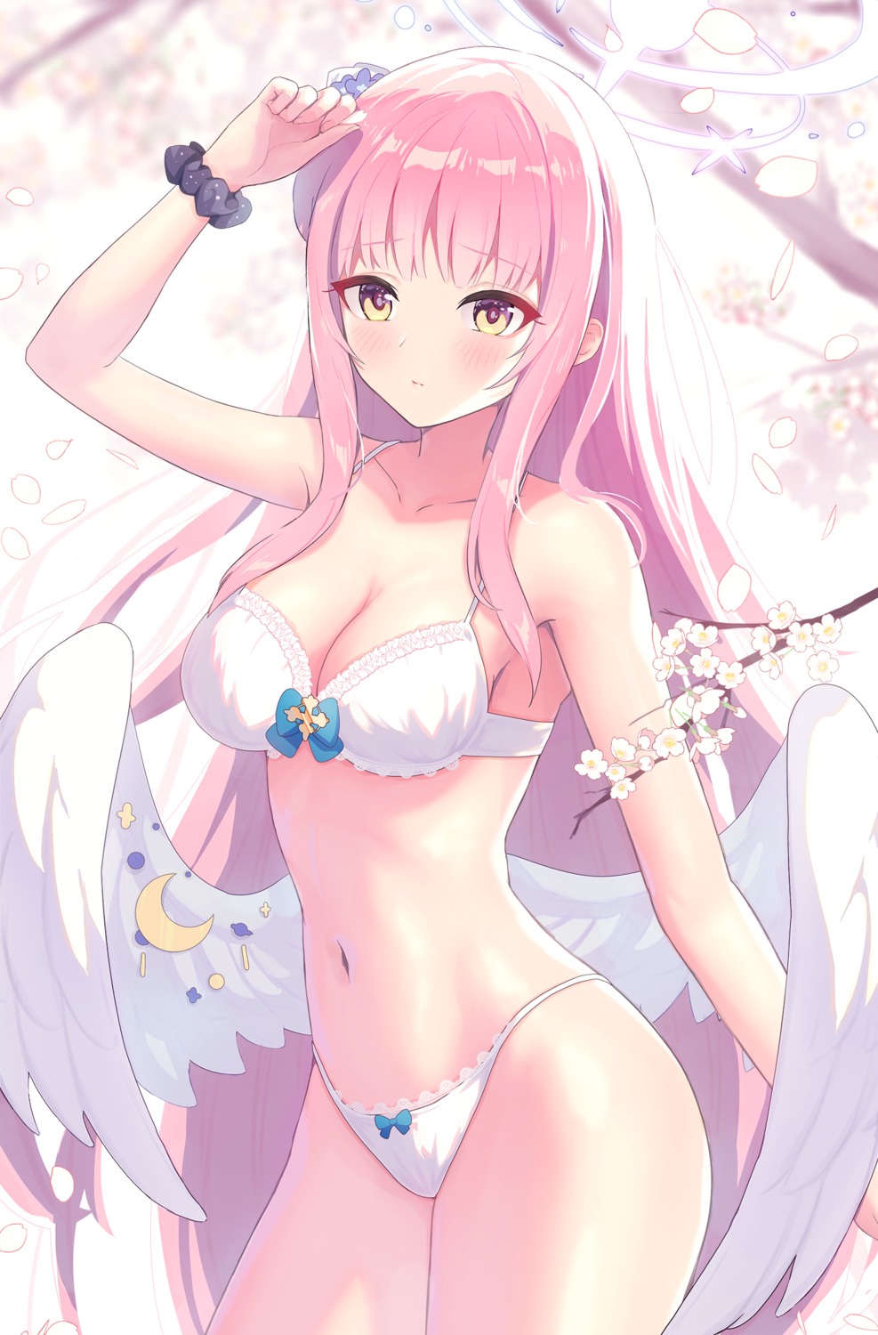 angel, blue_archive, bra, misono_mika, pantsu, sauvignon, wings