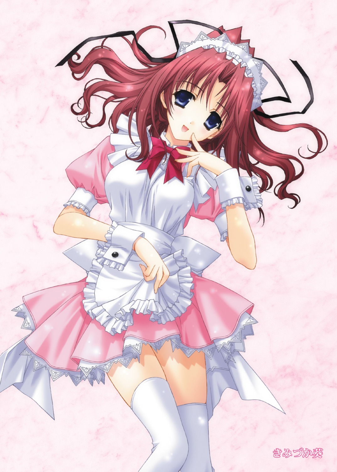 dreamparty, kimizuka_aoi, maid, thighhighs