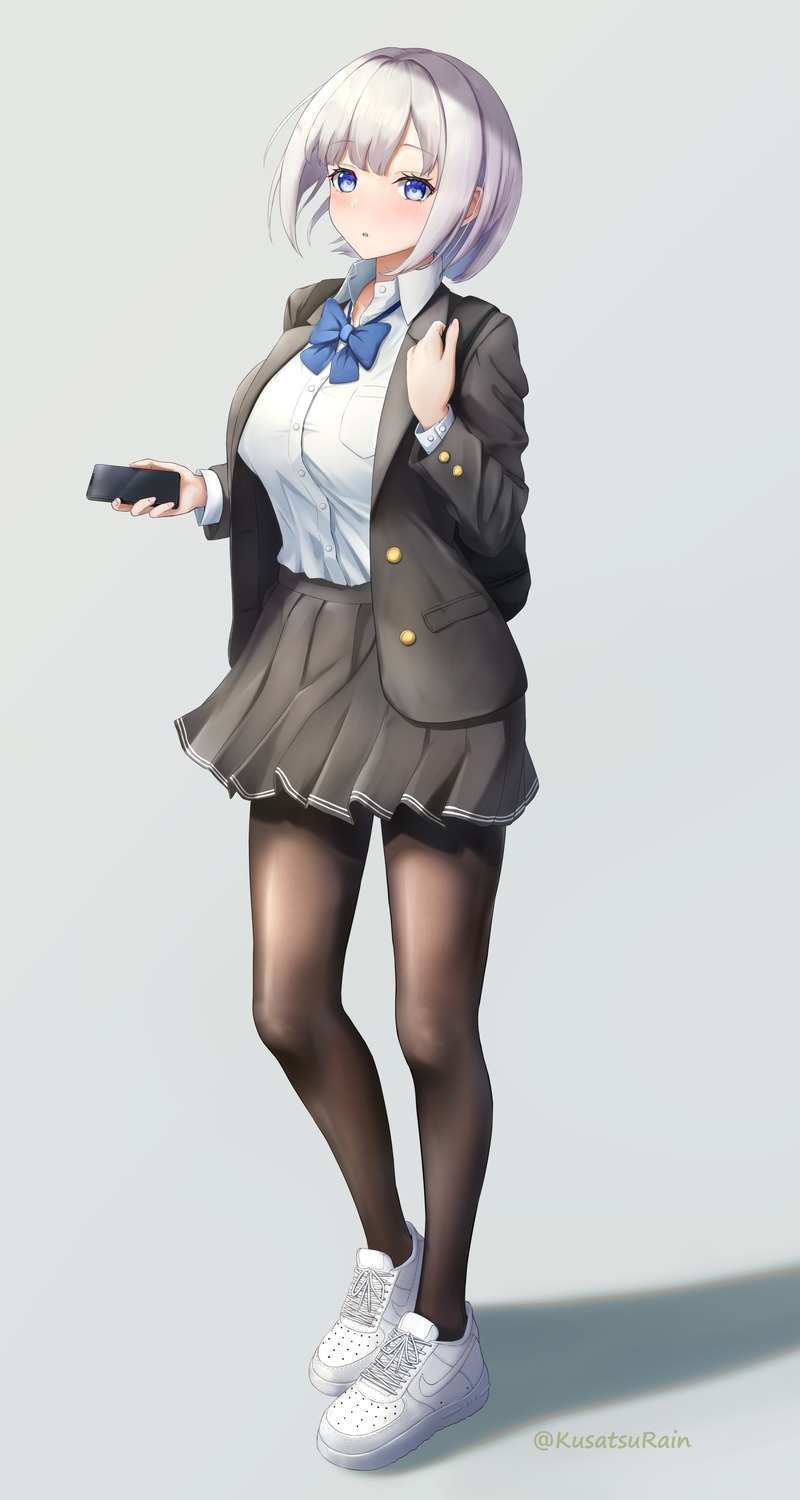 amano_kusatsu, pantyhose, seifuku