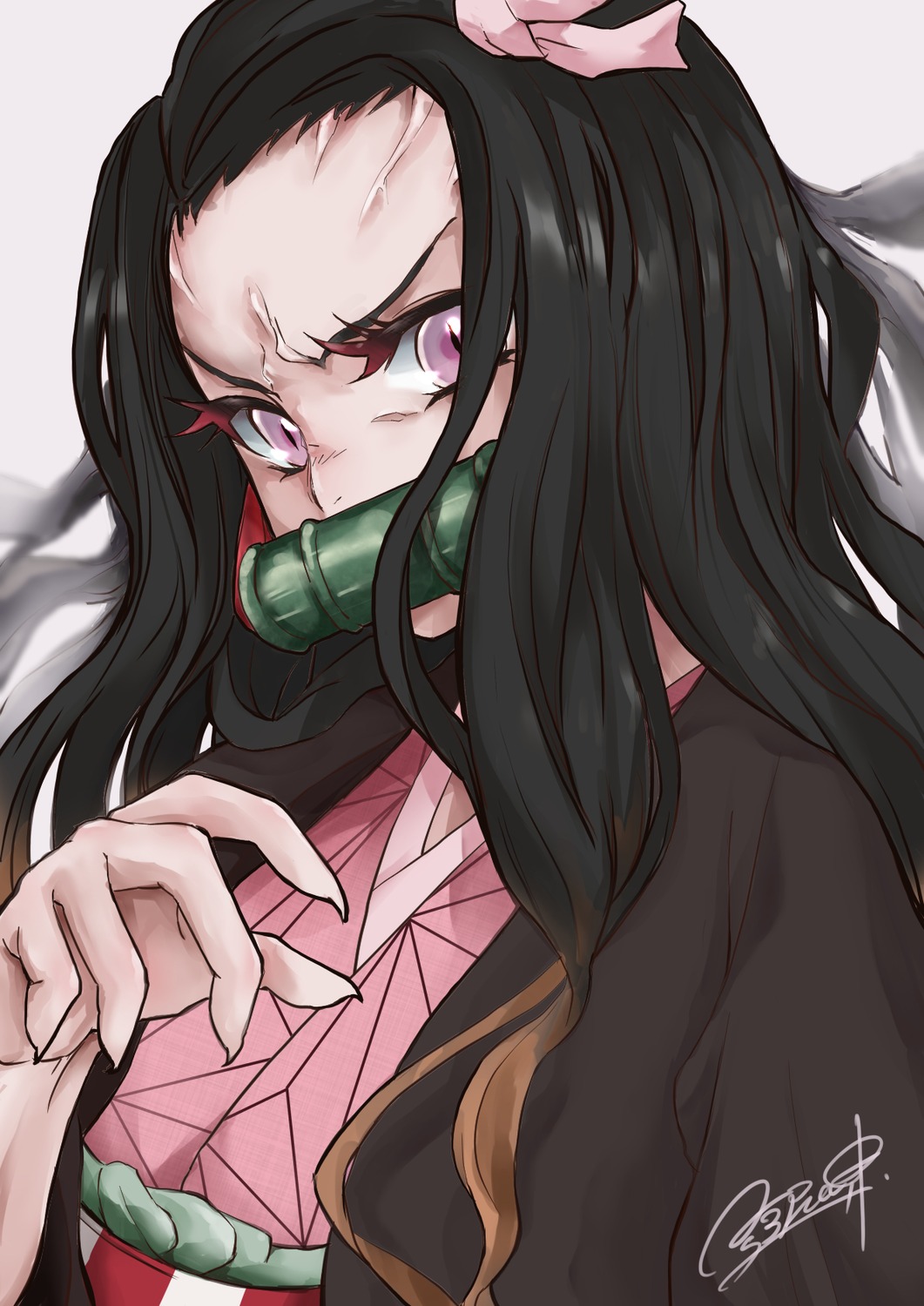 aosora5088, kamado_nezuko, kimetsu_no_yaiba, kimono