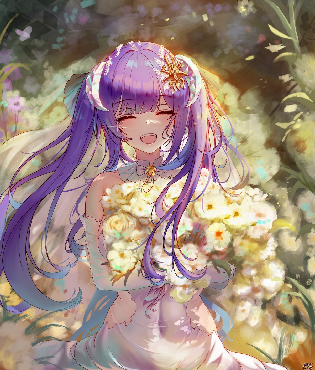 dress, horns, lilac_(k32420276), ruthenium77's_character