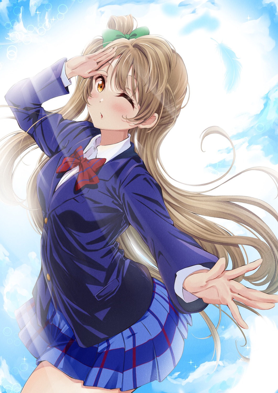 frontrivers_kae, love_live!, love_live!_(series), minami_kotori, seifuku