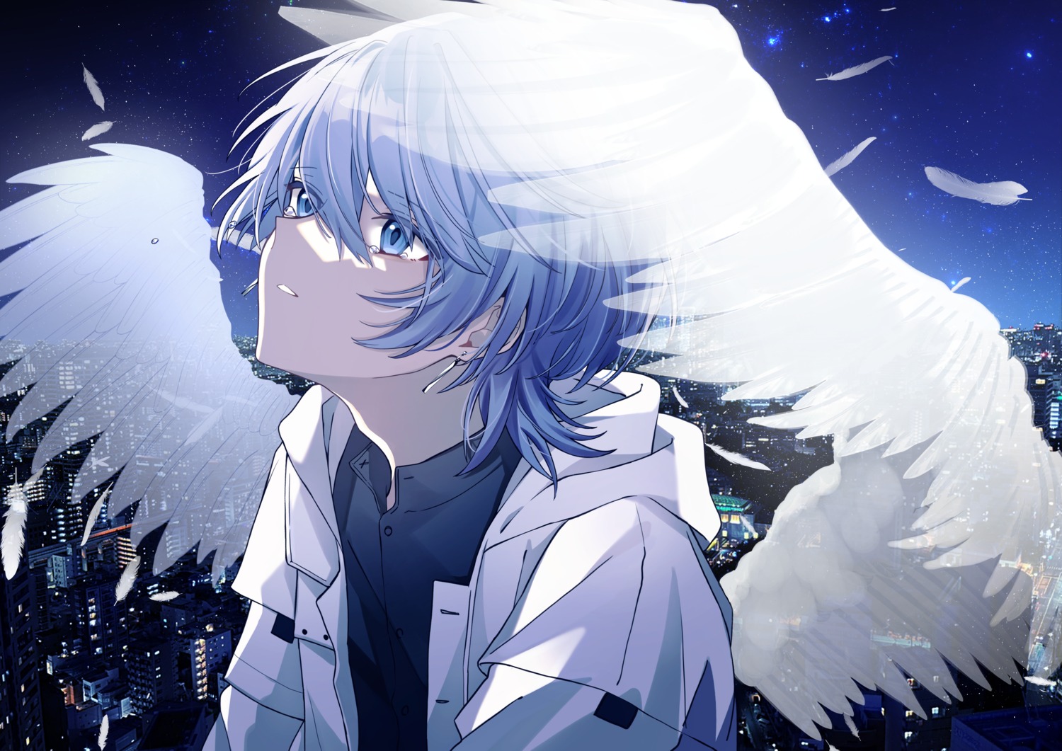 daifuku_mame_(kageroudt33), male, wings