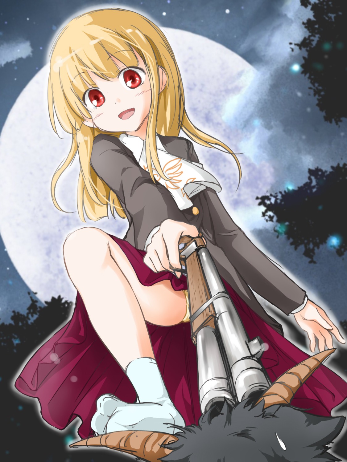 fuyutarou, gun, pantsu, umineko_no_naku_koro_ni, ushiromiya_rosa