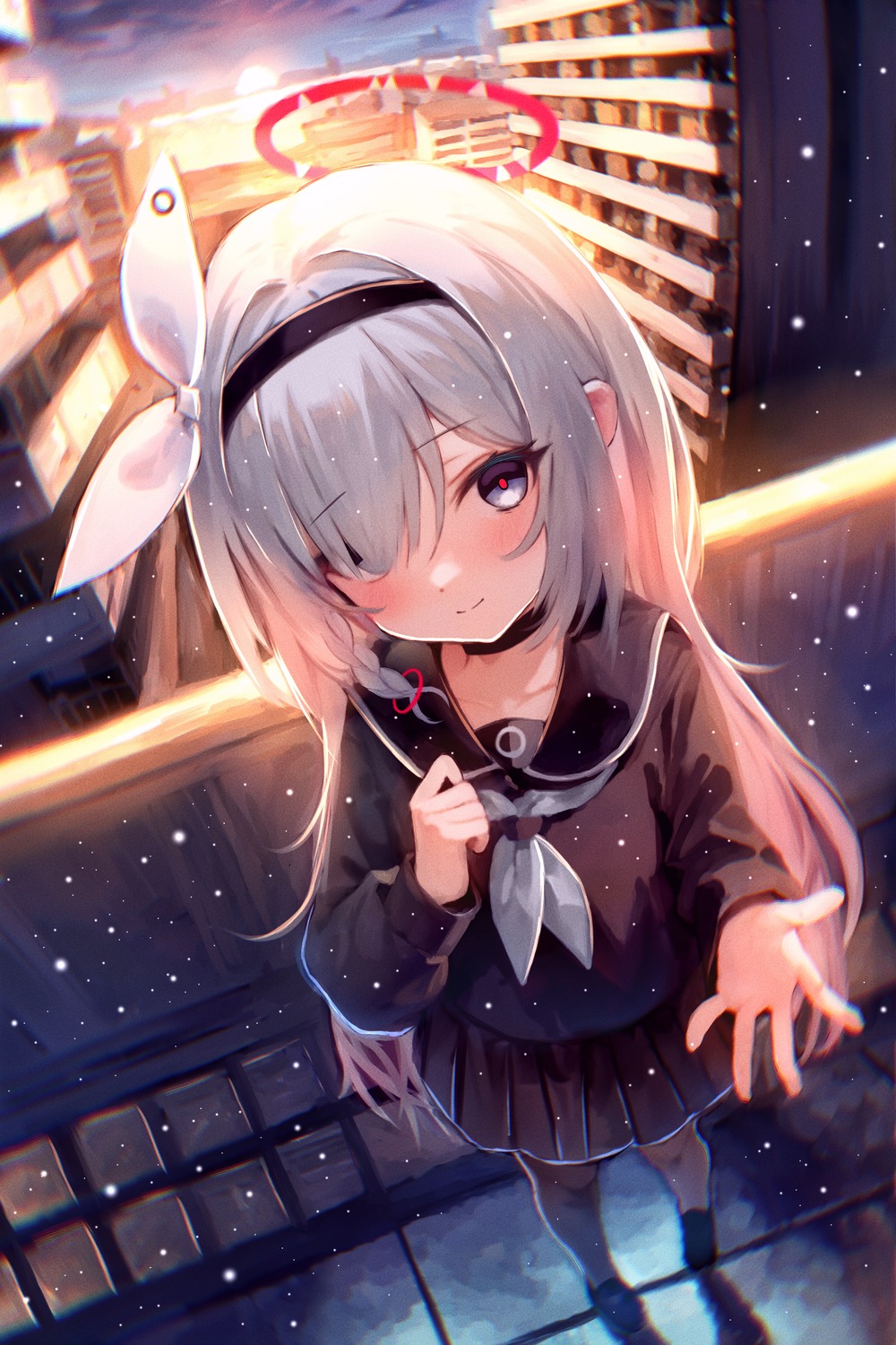 arona_(blue_archive), blue_archive, halo, millkoi, pantyhose, plana_(blue_archive), seifuku