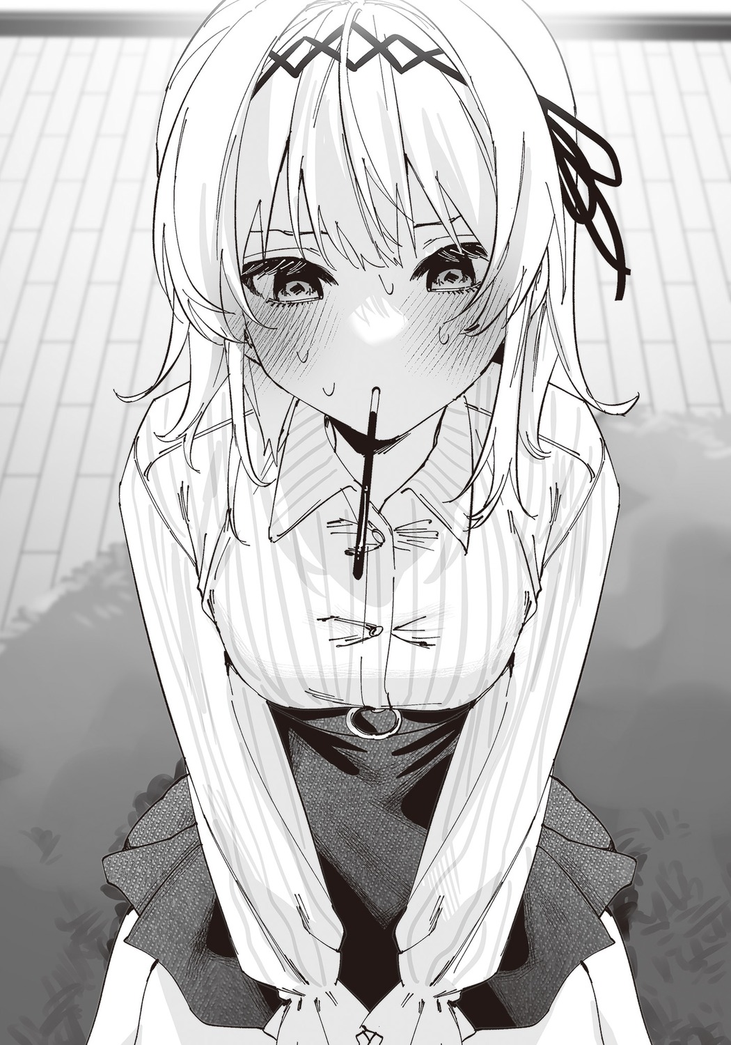 chigusa_minori, kamishiro_airi, kisunante_dekinaidesho?_to_chohatsu_suru_osananajimi_wo_wakara_sete_yattara_yosoijo_ni_dereta, monochrome