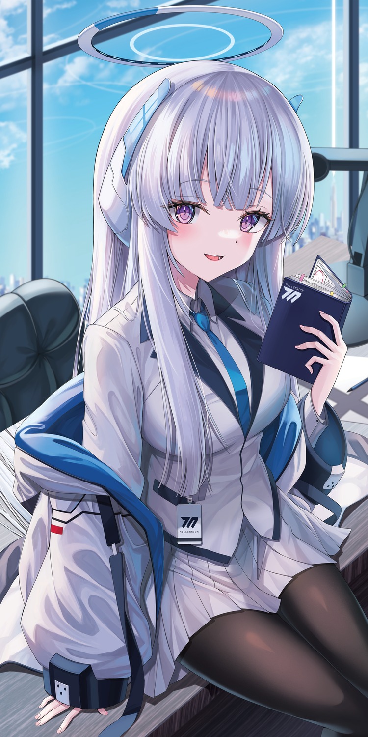 alter_(kxk7357), blue_archive, halo, pantyhose, seifuku, ushio_noa