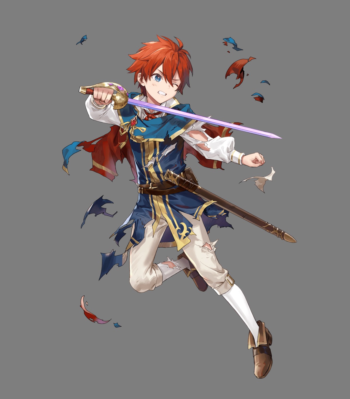 azu-taro, eliwood, fire_emblem, fire_emblem:_rekka_no_ken, male, nintendo, sword, torn_clothes