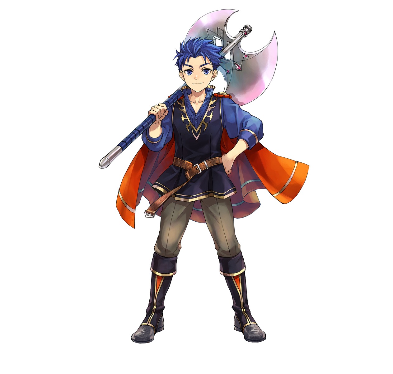fire_emblem, fire_emblem:_seima_no_kouseki, hagiya_kaoru, hector_(fire_emblem), male, nintendo, uniform, weapon