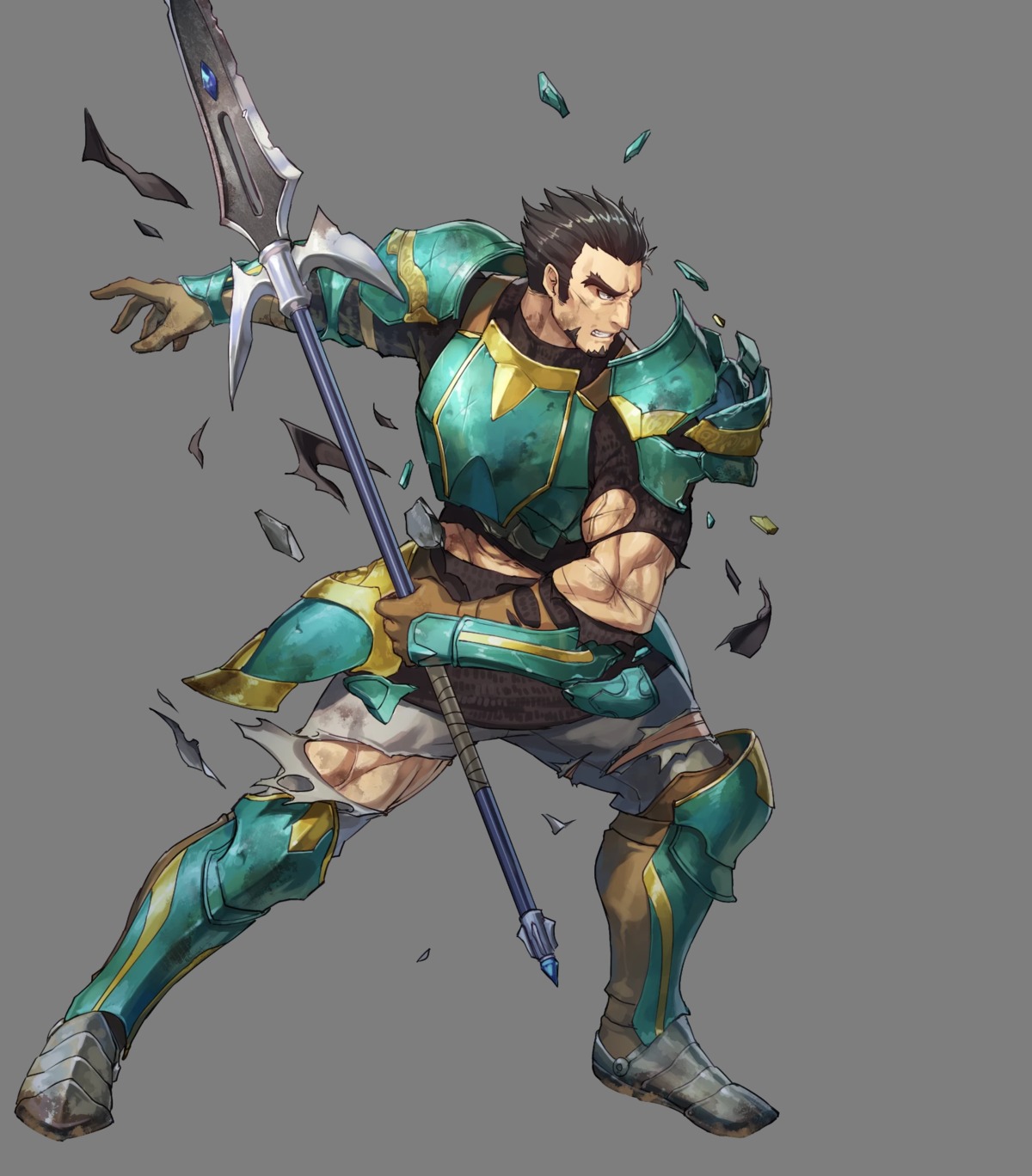 armor, dai-xt, fire_emblem, fire_emblem:_seima_no_kouseki, gilliam, male, nintendo, torn_clothes