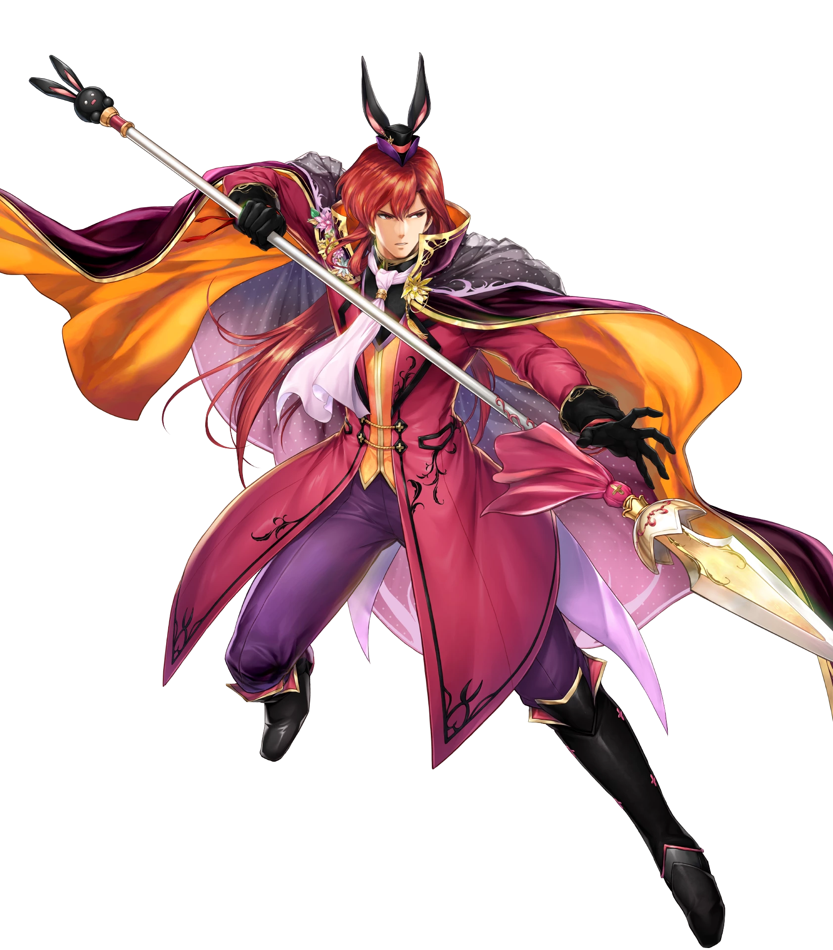 animal_ears, bunny_ears, fire_emblem, fire_emblem:_shin_ankoku_ryuu_to_hikari_no_ken, male, michalis, nintendo, weapon