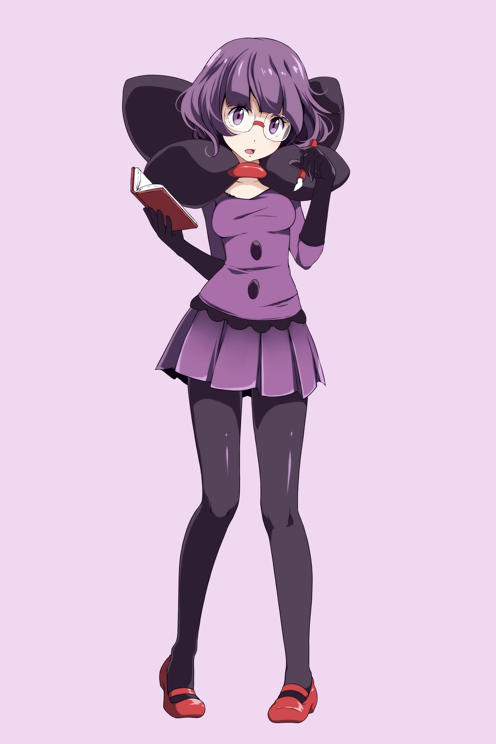 megane, pantyhose, pokemon, pokemon_b2w2, pokemon_bw, shikimi_(pokemon), tsukishiro_saika