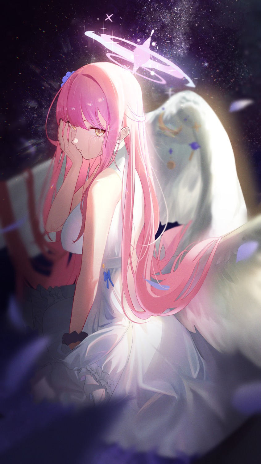 angel, blue_archive, cherrymaru, dress, misono_mika, wings