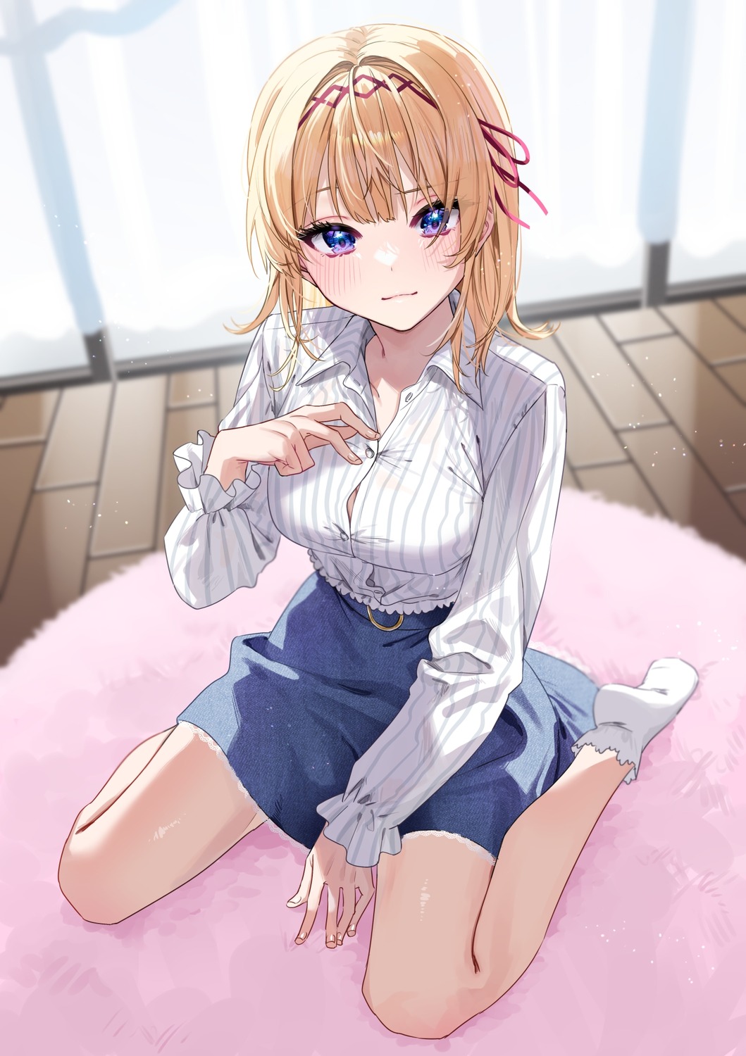 chigusa_minori, dress_shirt, kamishiro_airi, kisunante_dekinaidesho?_to_chohatsu_suru_osananajimi_wo_wakara_sete_yattara_yosoijo_ni_dereta