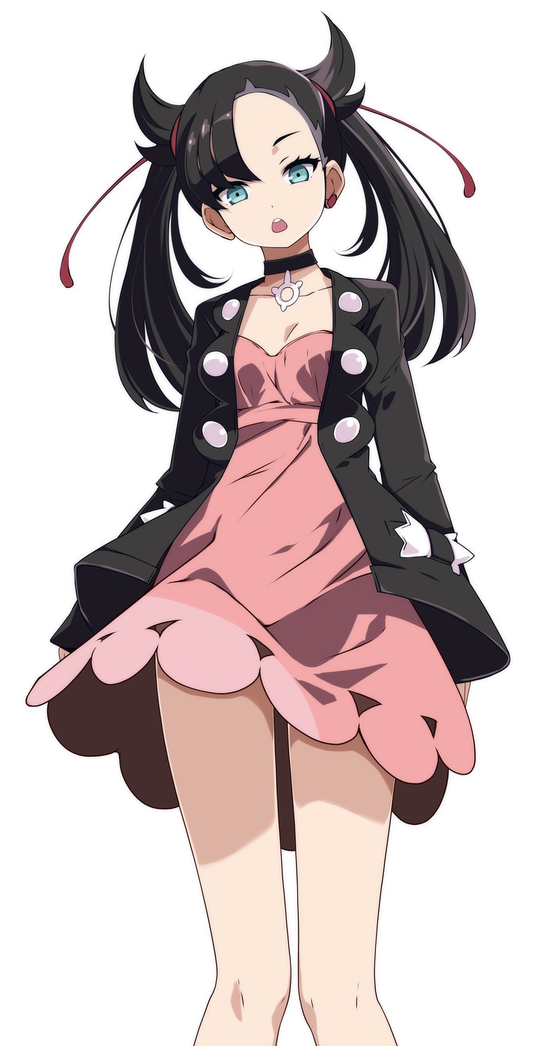 cleavage, dress, mary_(pokemon), pokemon, pokemon_swsh, tsukishiro_saika