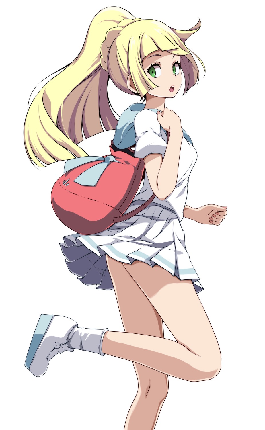 lillie_(pokemon), pokemon, pokemon_sm, pokemon_usum, skirt_lift, tsukishiro_saika