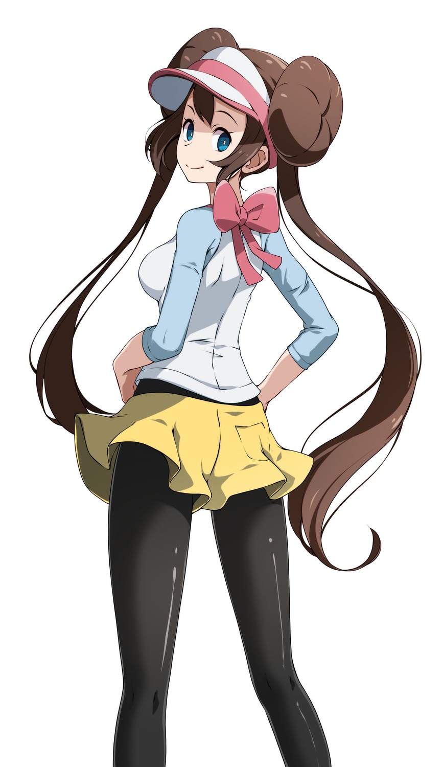 ass, mei_(pokemon), pantyhose, pokemon, pokemon_b2w2, tsukishiro_saika