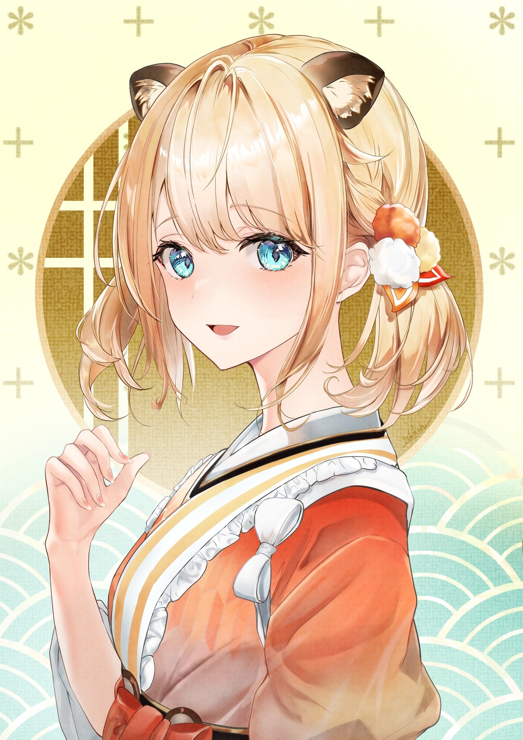 animal_ears, hololive, kazama_iroha, lolita_fashion, wa_lolita, yuki_haru