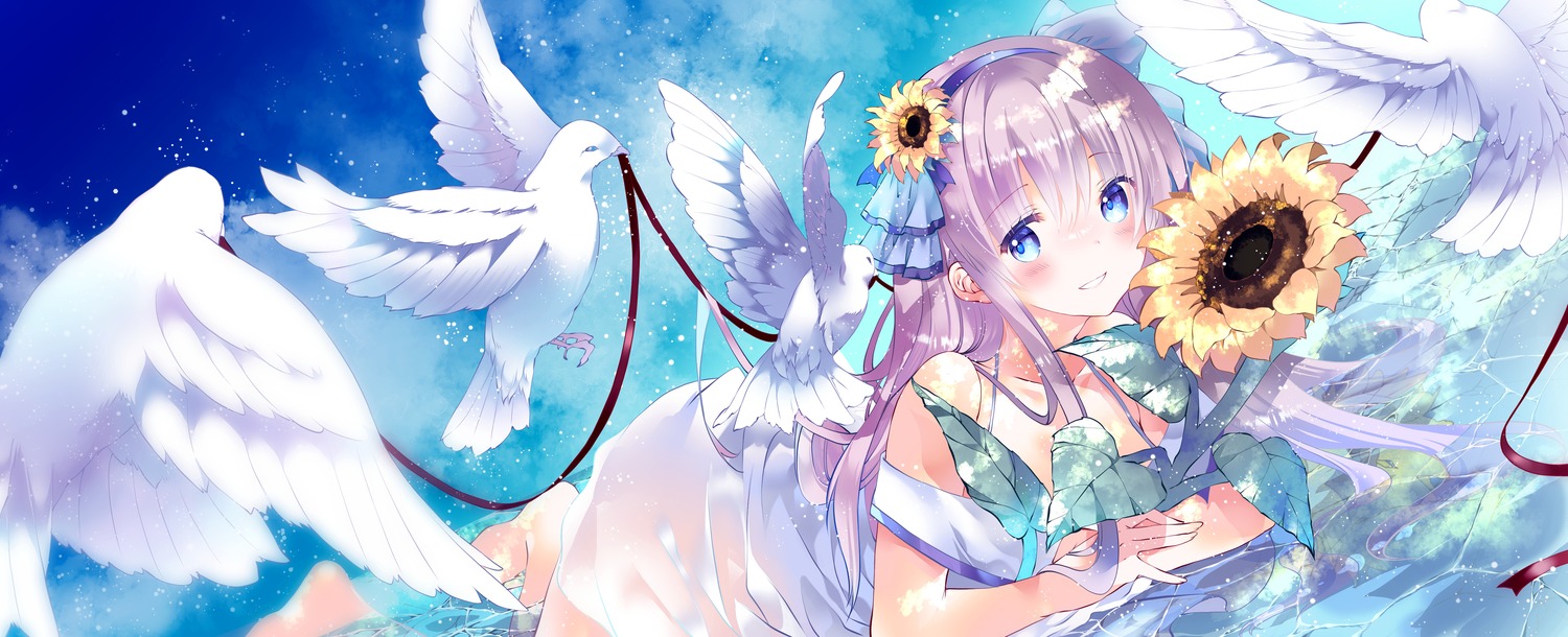 dress, moo_(umineko), see_through, wet, wet_clothes