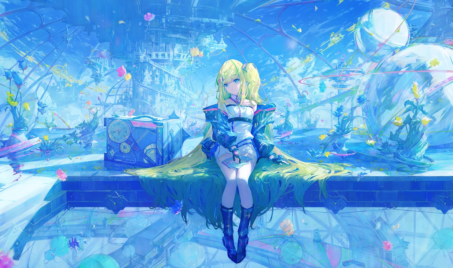 landscape, naycot, thighhighs