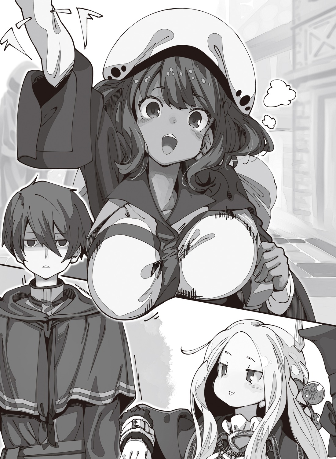 holt, iwasaki_takashi, mahoutsukai_reimeiki, monochrome, roux_cristasse