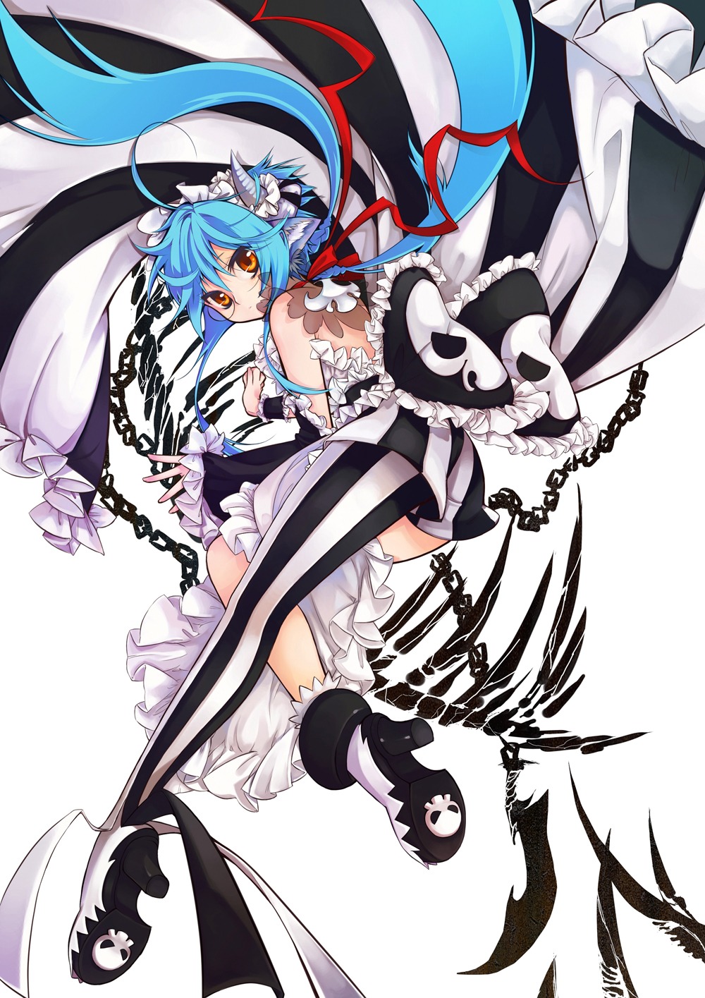 adalove, animal_ears, heels, horns