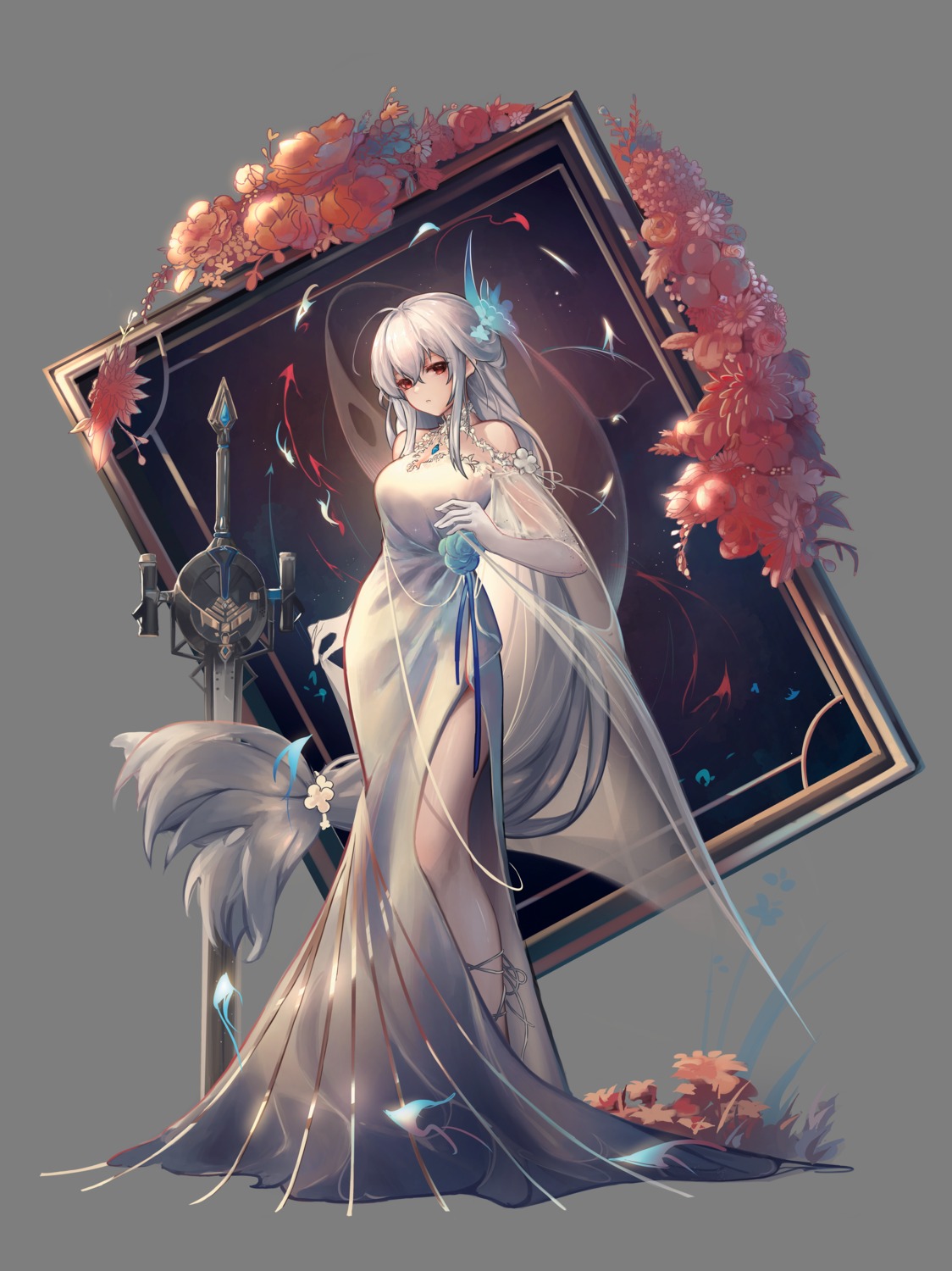 arknights, beancake, dress, skadi_(arknights)