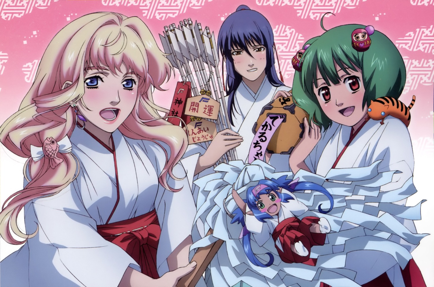 jpeg_artifacts, klan_klein, macross, macross_frontier, miko, ranka_lee, saotome_alto, scanning_dust