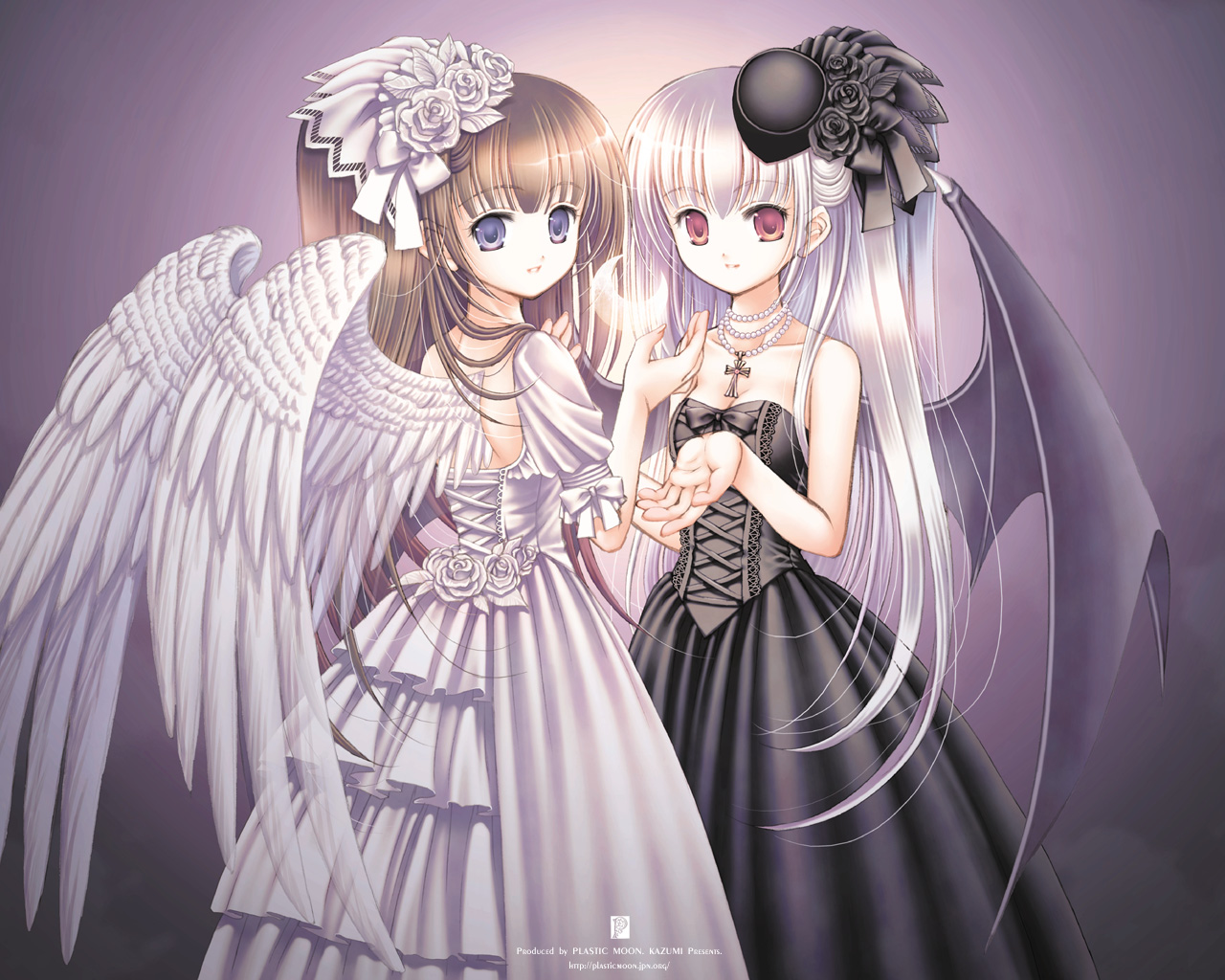 dress, kazumi, lolita_fashion, wallpaper, wings