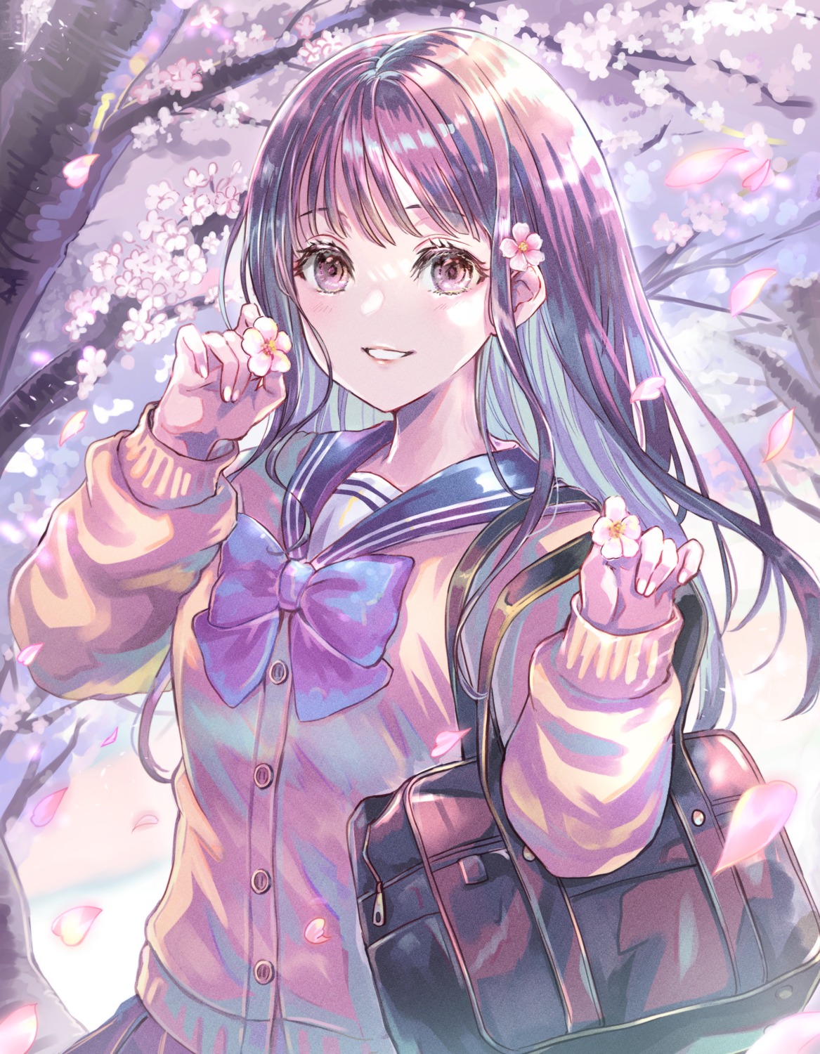 chanmarorux, seifuku, sweater