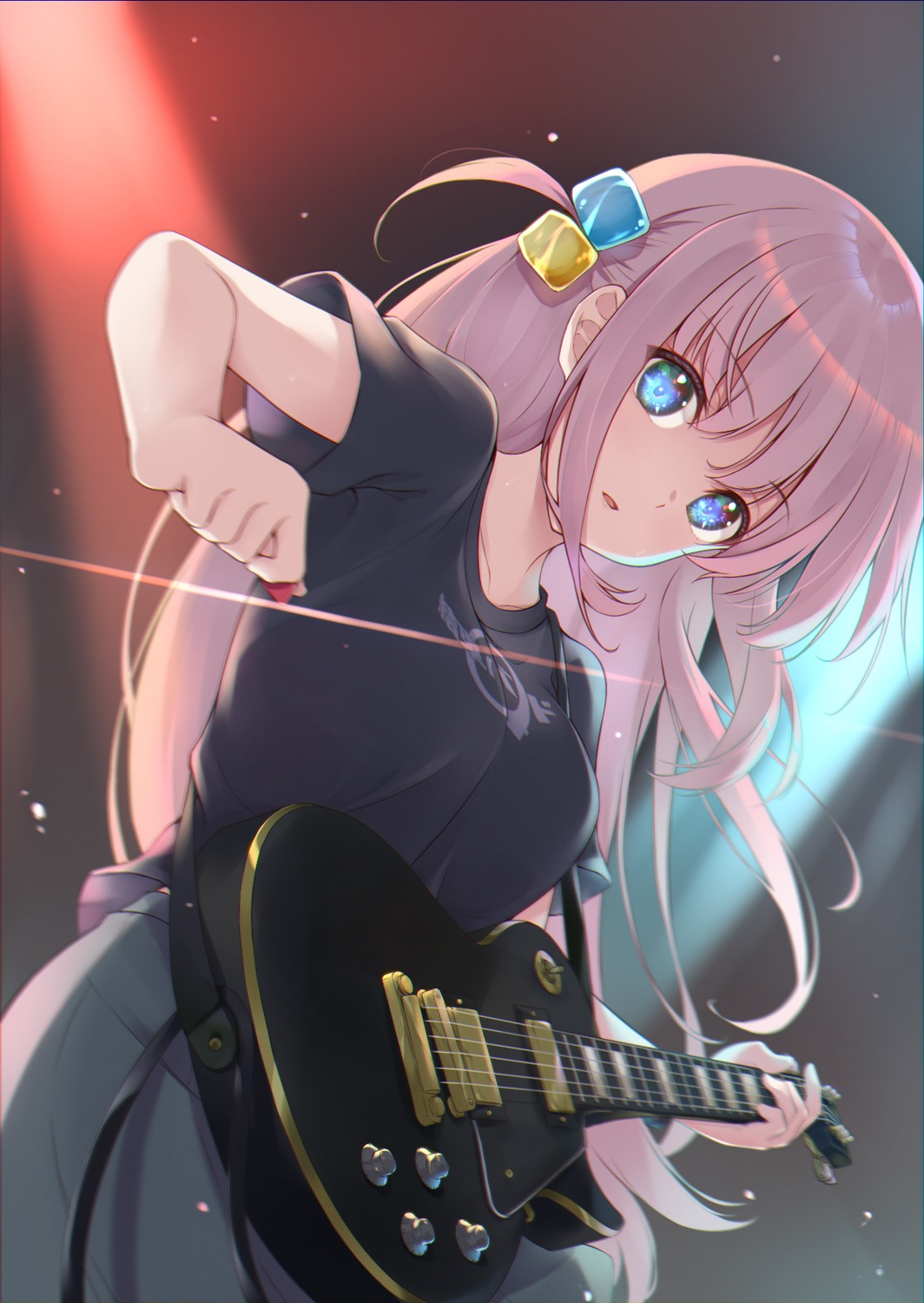 bocchi_the_rock!, gotou_hitori, guitar, tohoho_(hoshinoyami)