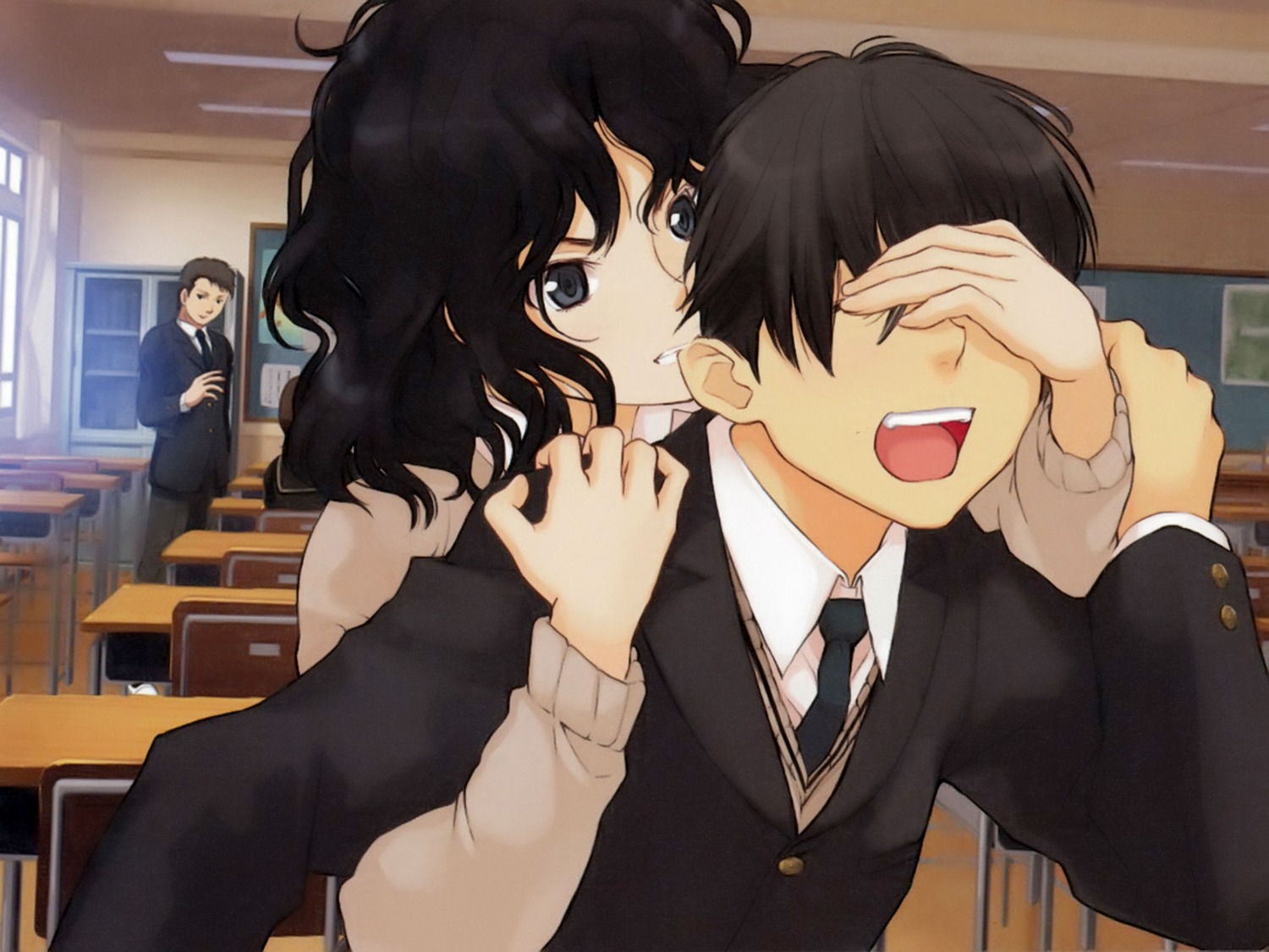 amagami, screening, seifuku, tachibana_junichi, takayama_kisai, tanamachi_kaoru
