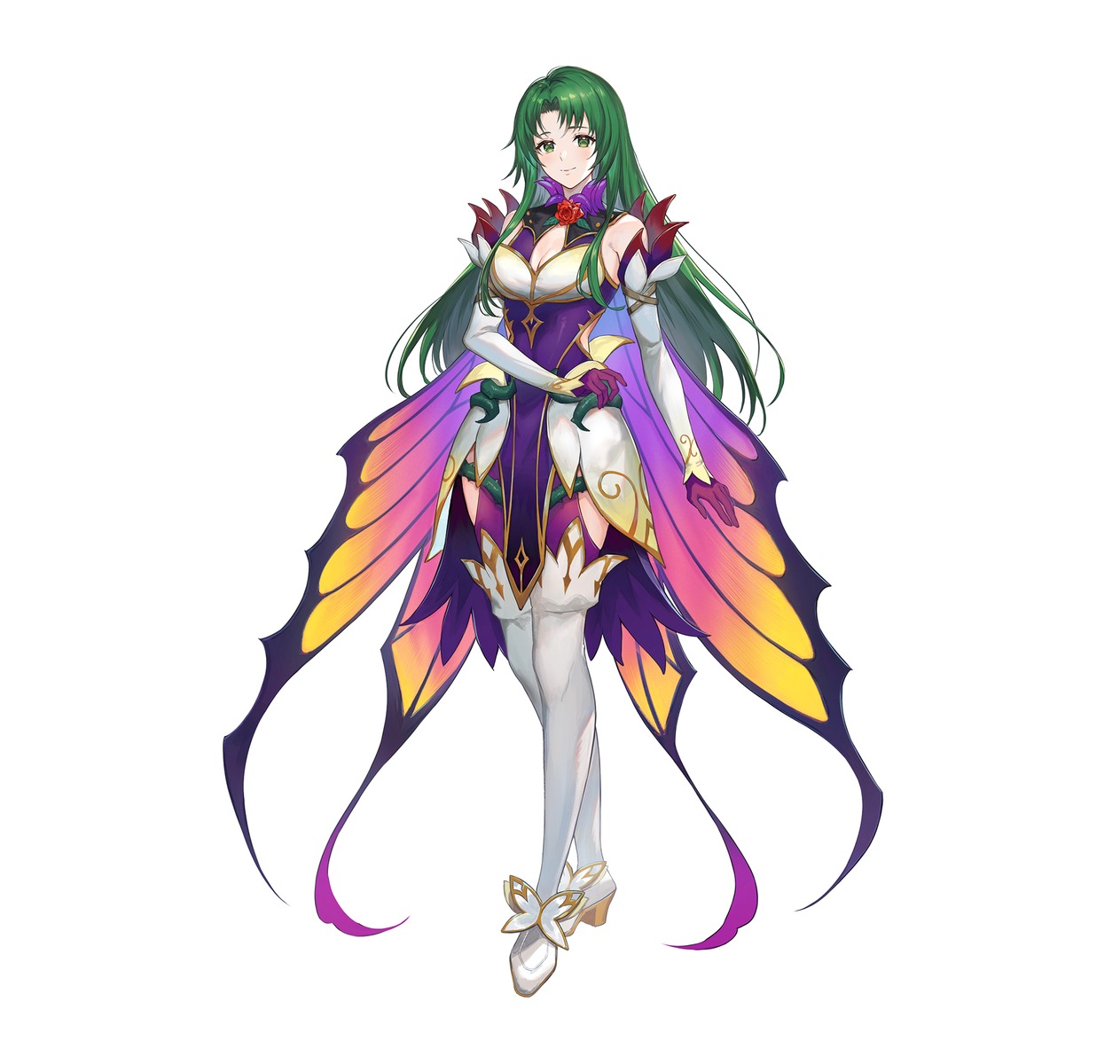 cecilia_(fire_emblem), cleavage, fairy, fire_emblem, fire_emblem:_rekka_no_ken, heels, ichikawa_haru, nintendo