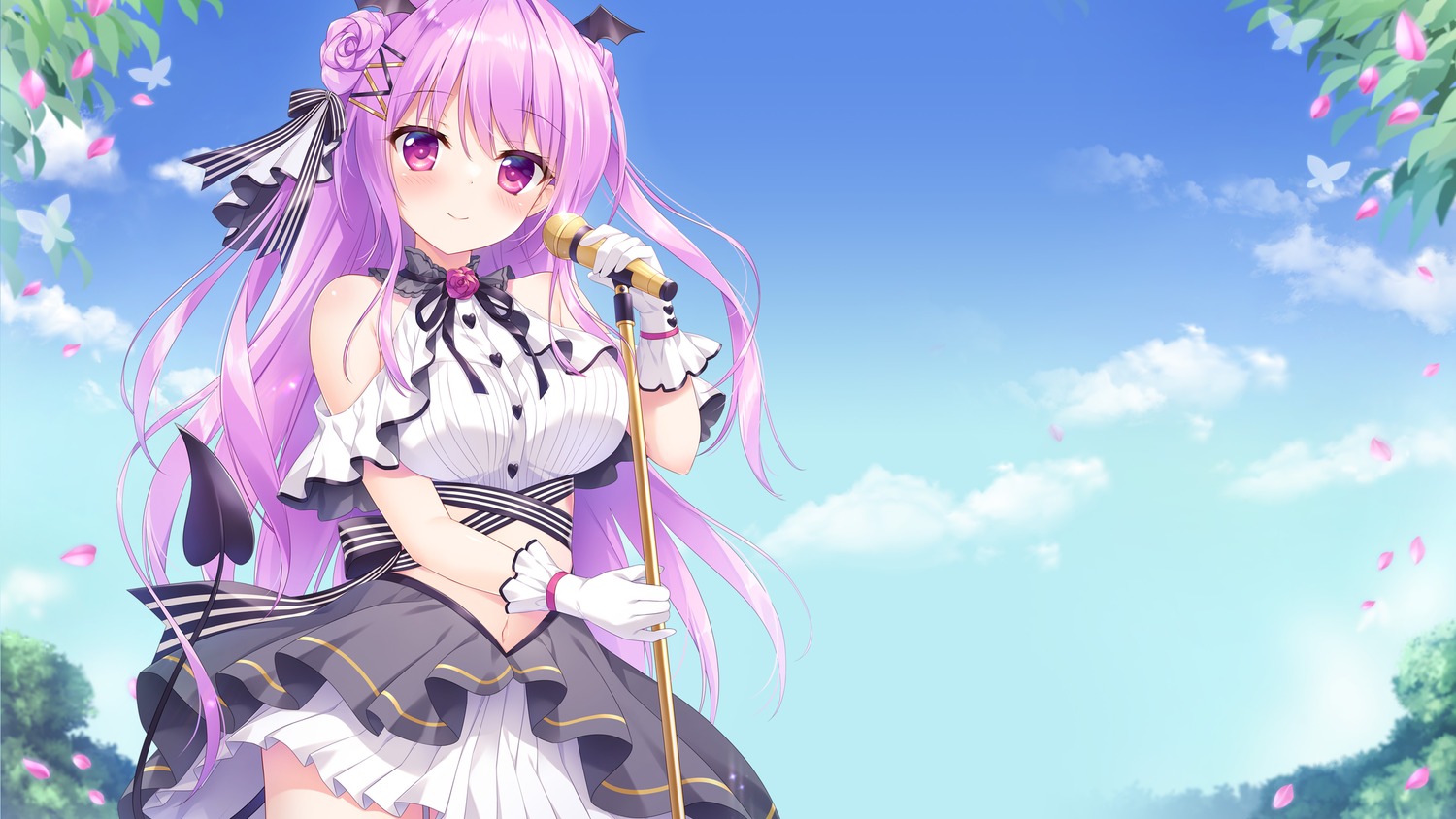 ameto_yuki, canele_(ameto_yuki), tail, wallpaper, wings