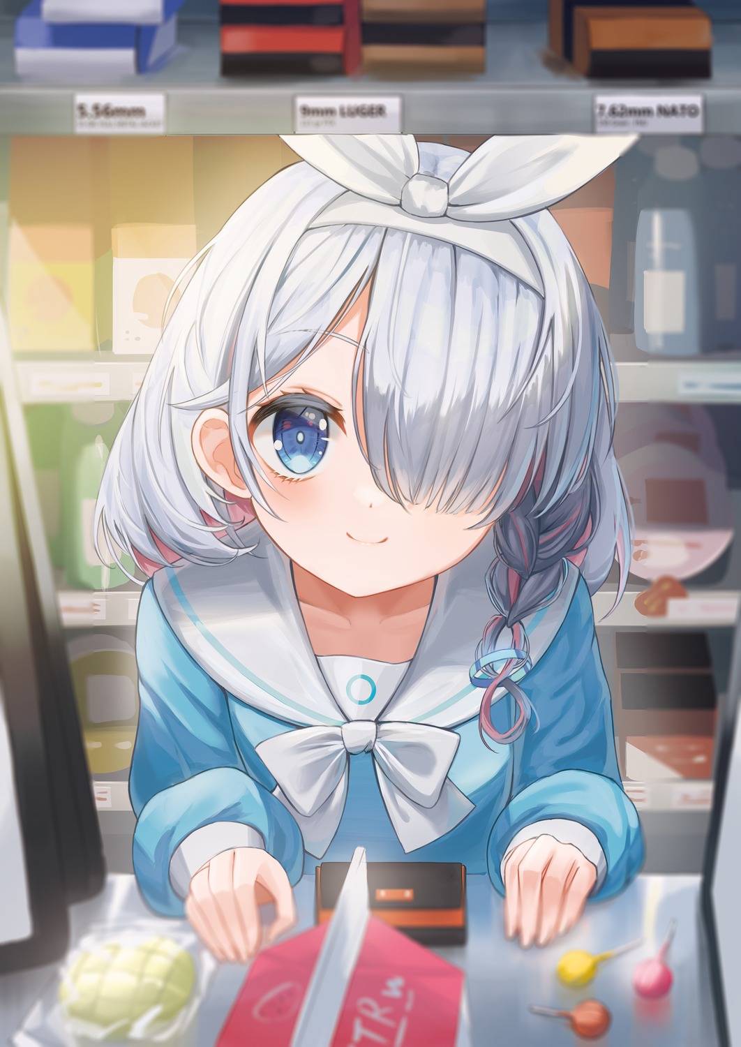 arona_(blue_archive), blue_archive, haires, seifuku