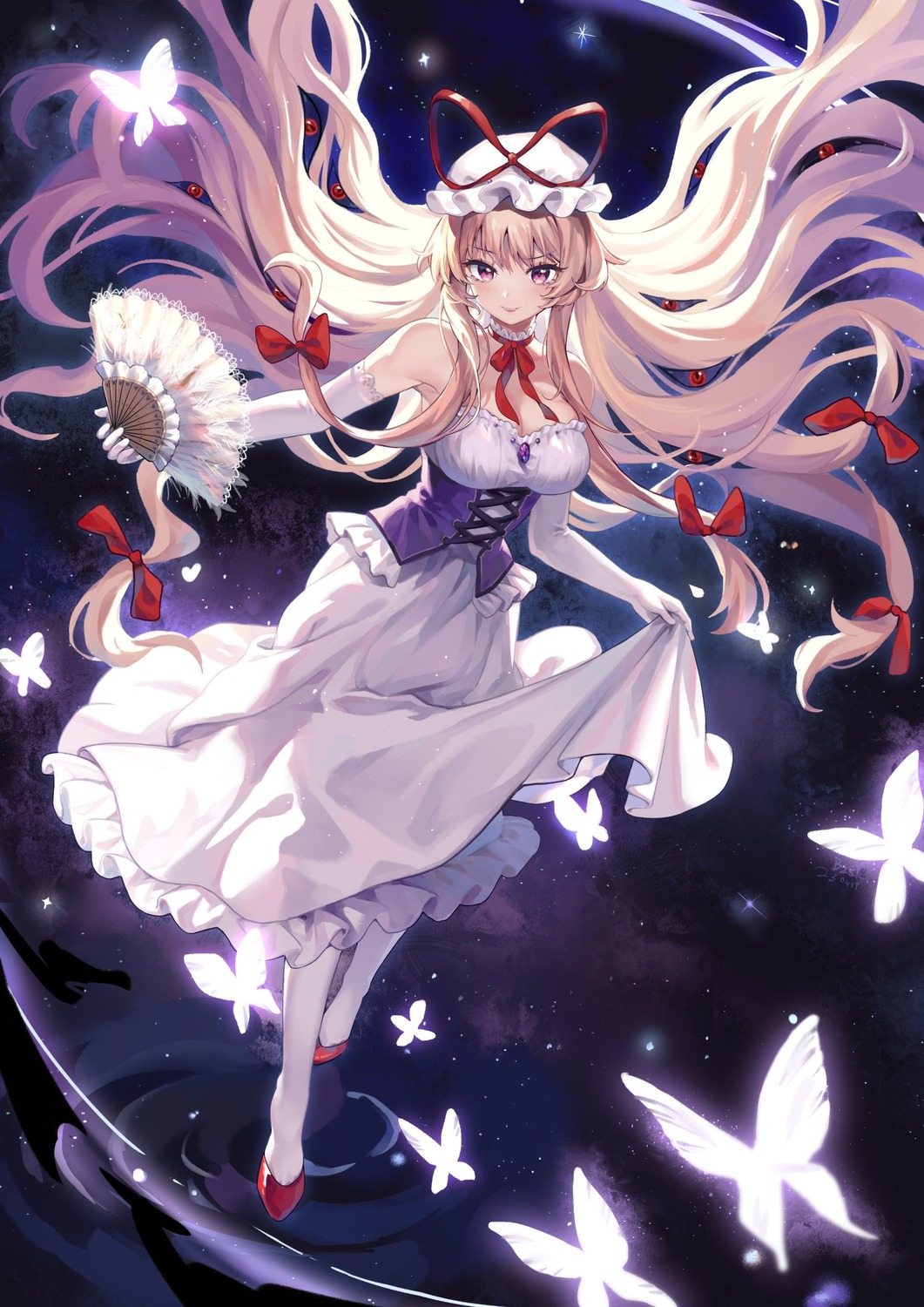bzsk., no_bra, touhou, yakumo_yukari