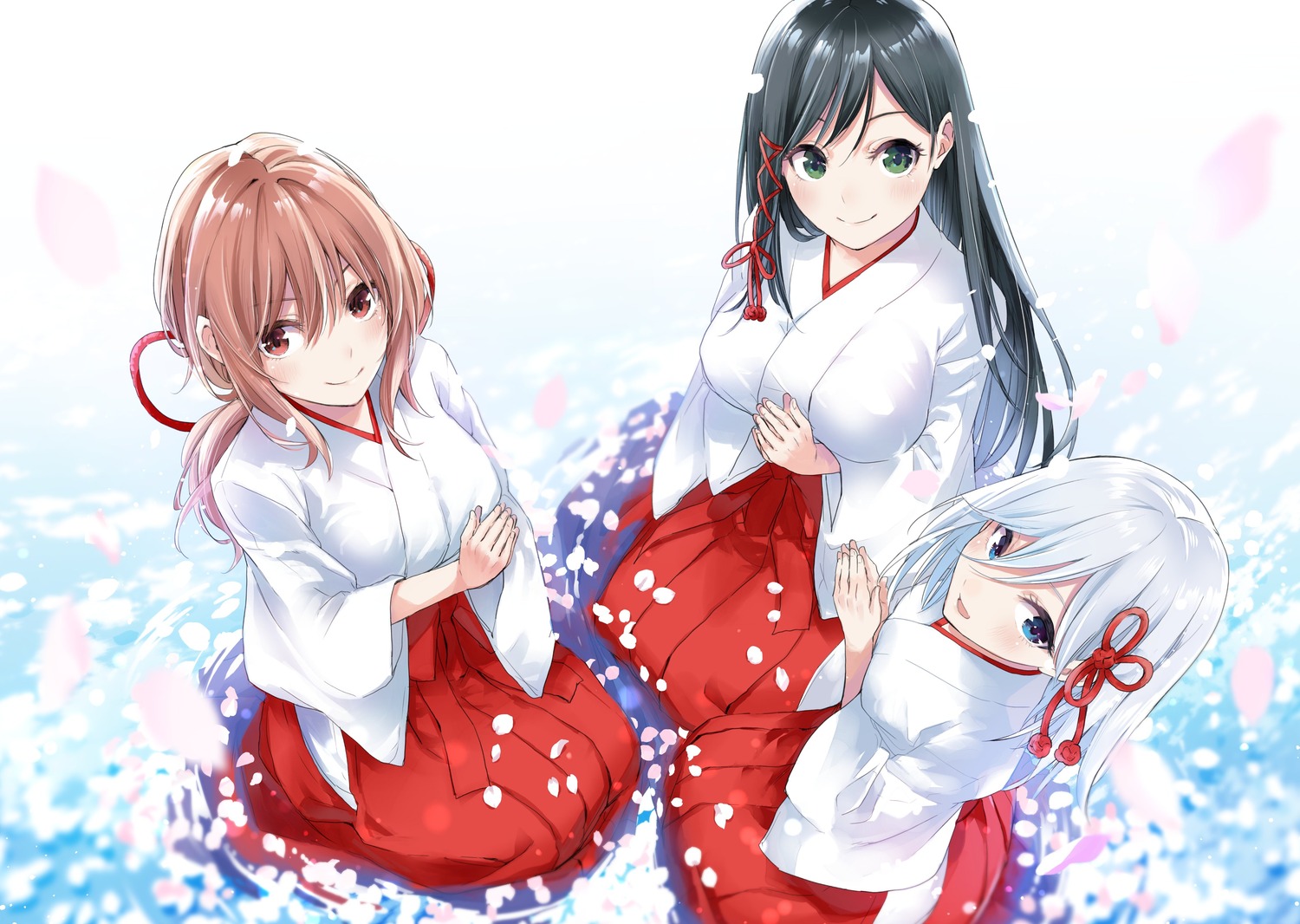 amagami-san_chi_no_enmusubi, amagami_asahi, amagami_yae, amagami_yuna, miko, naitou_marcey, wet