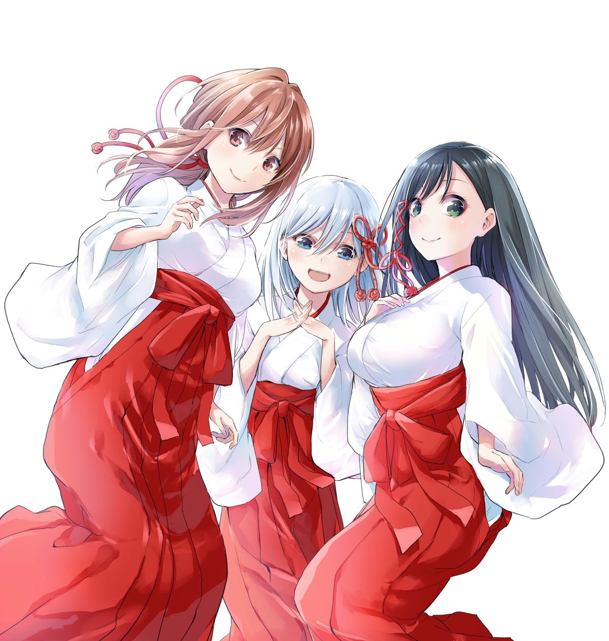 amagami-san_chi_no_enmusubi, amagami_asahi, amagami_yae, amagami_yuna, miko, naitou_marcey