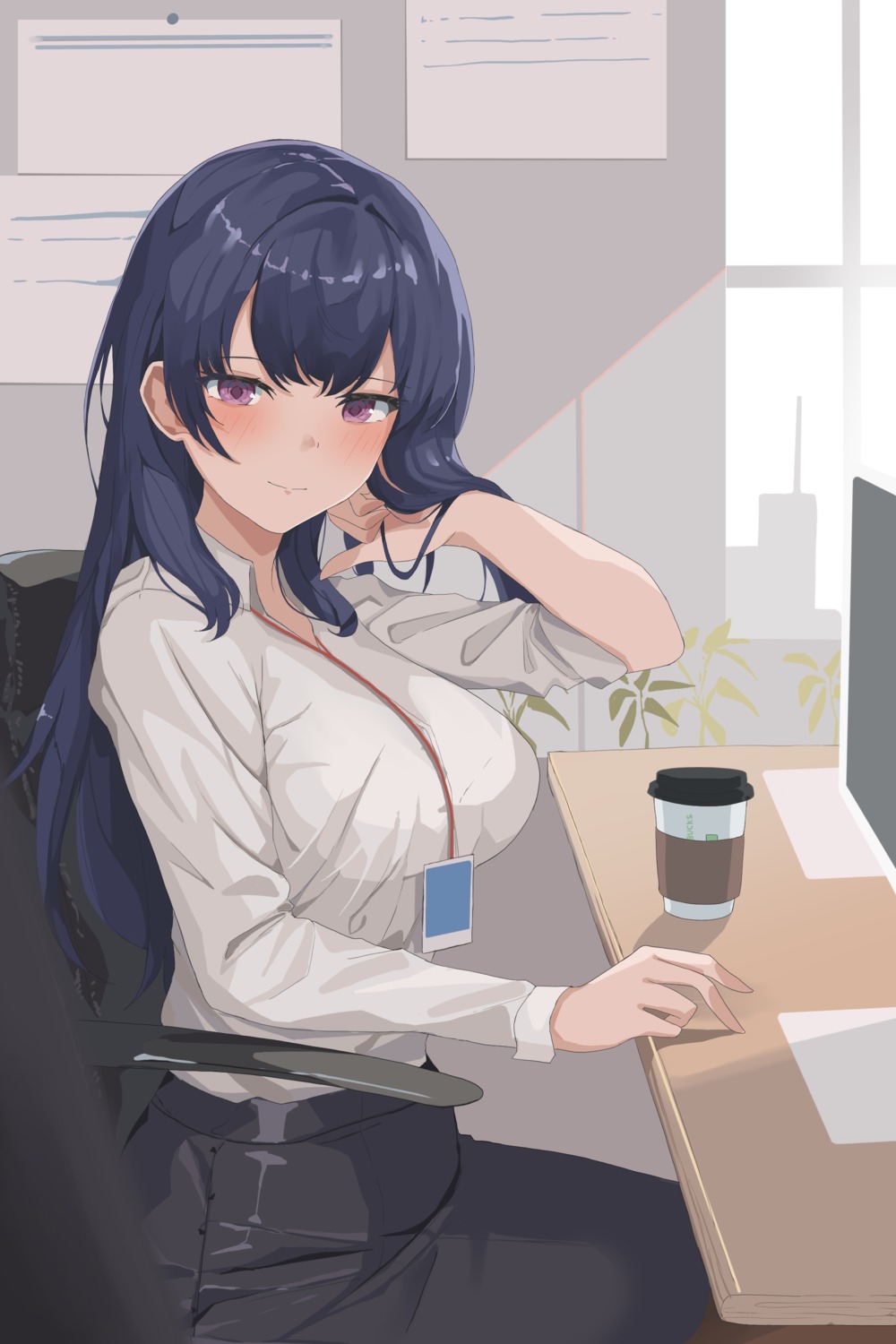 alien_adviser, dress_shirt, renai_karichaimashita