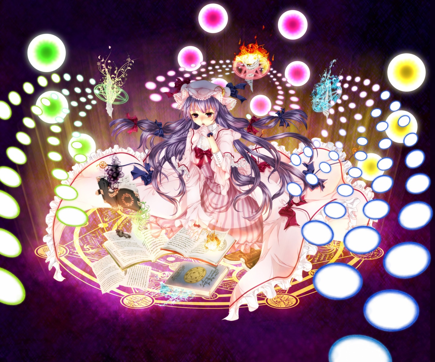 kuroya_lily, patchouli_knowledge, touhou