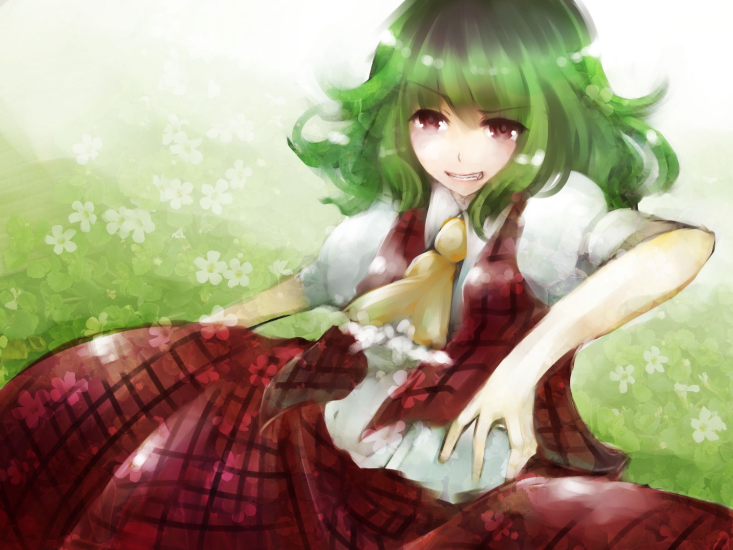 kazami_yuuka, kuroya_lily, touhou, wallpaper