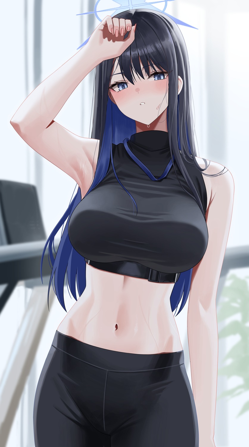 blue_archive, halo, joumae_saori, re-leaf