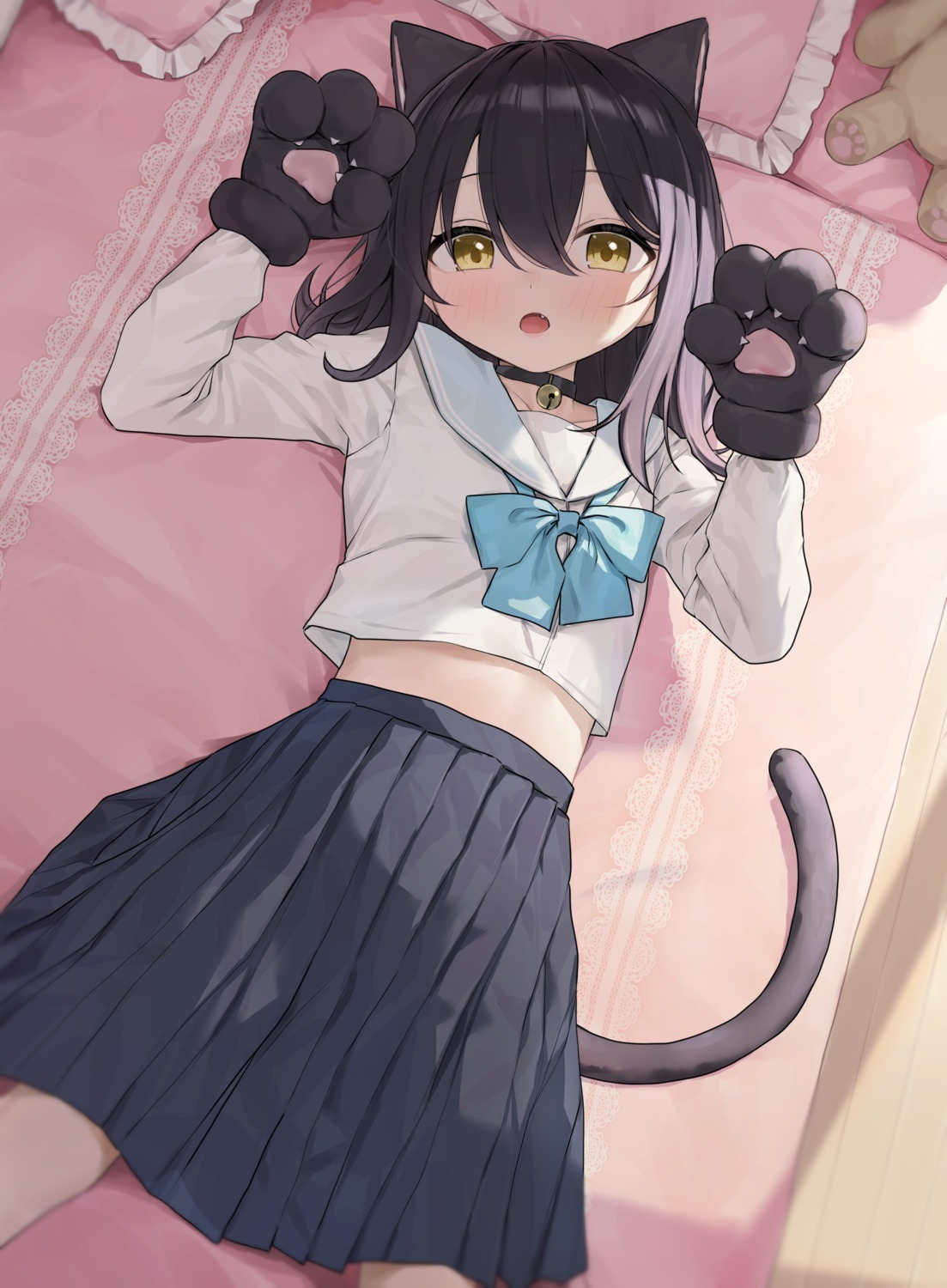 animal_ears, nekomimi, seifuku, tail, takenoko_no_you