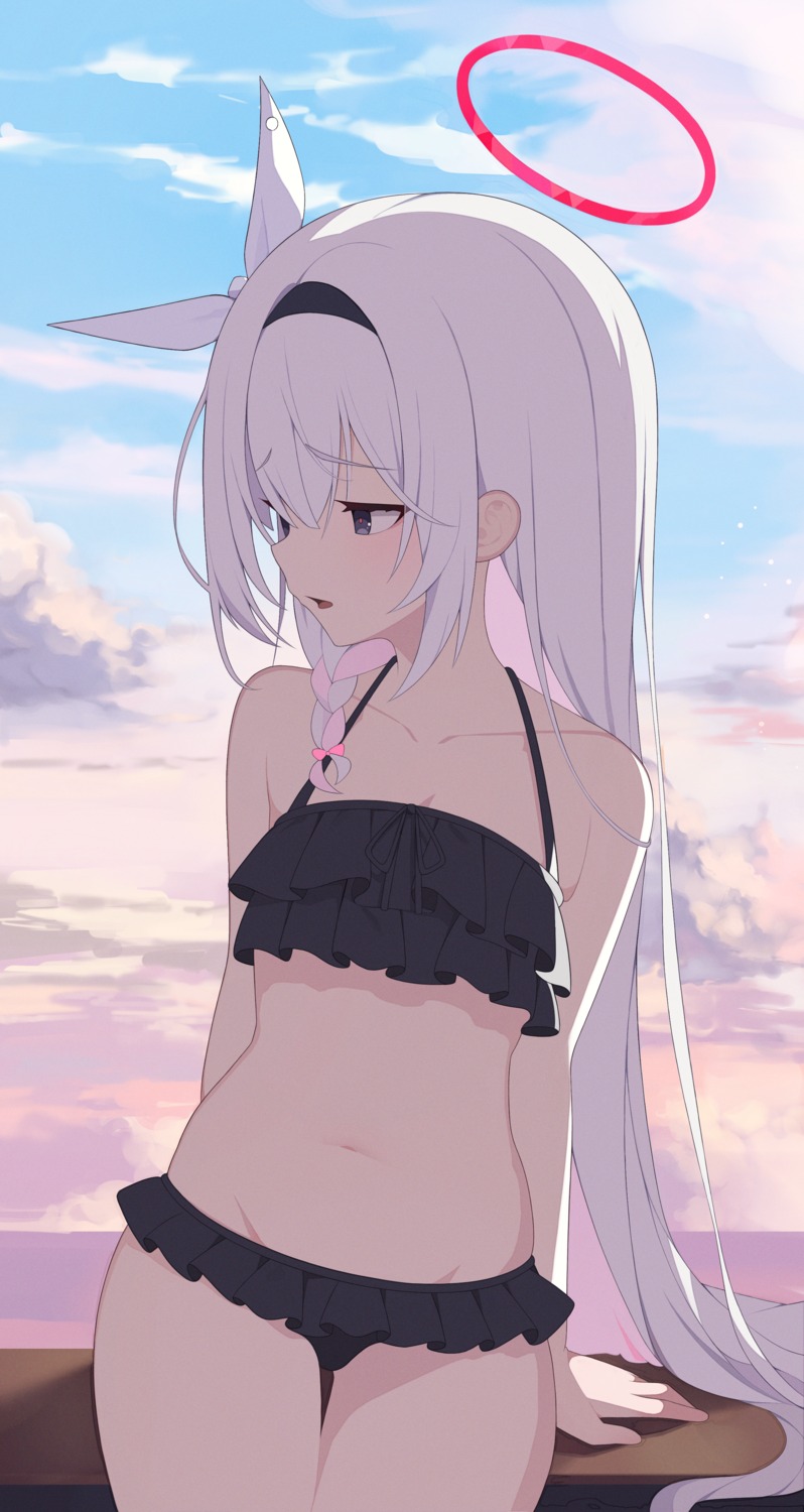 arona_(blue_archive), bikini, blue_archive, danyo_(chung0226), halo, plana_(blue_archive), swimsuits